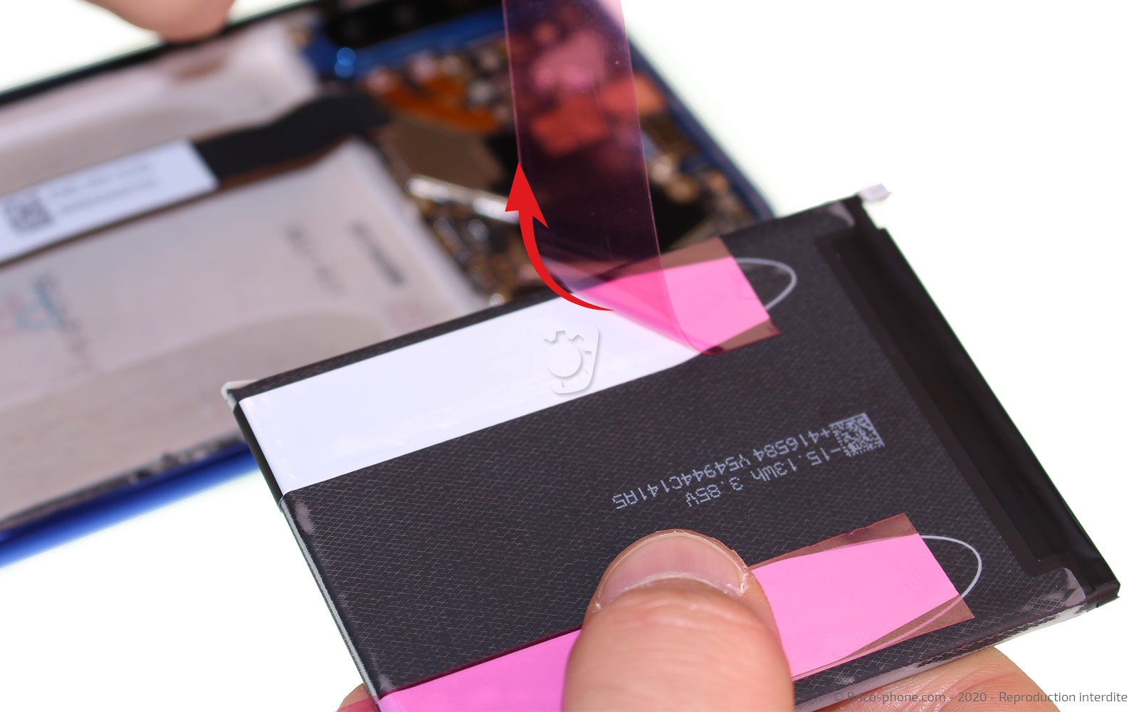 Changement de batterie sur Redmi Note 8T photo 3