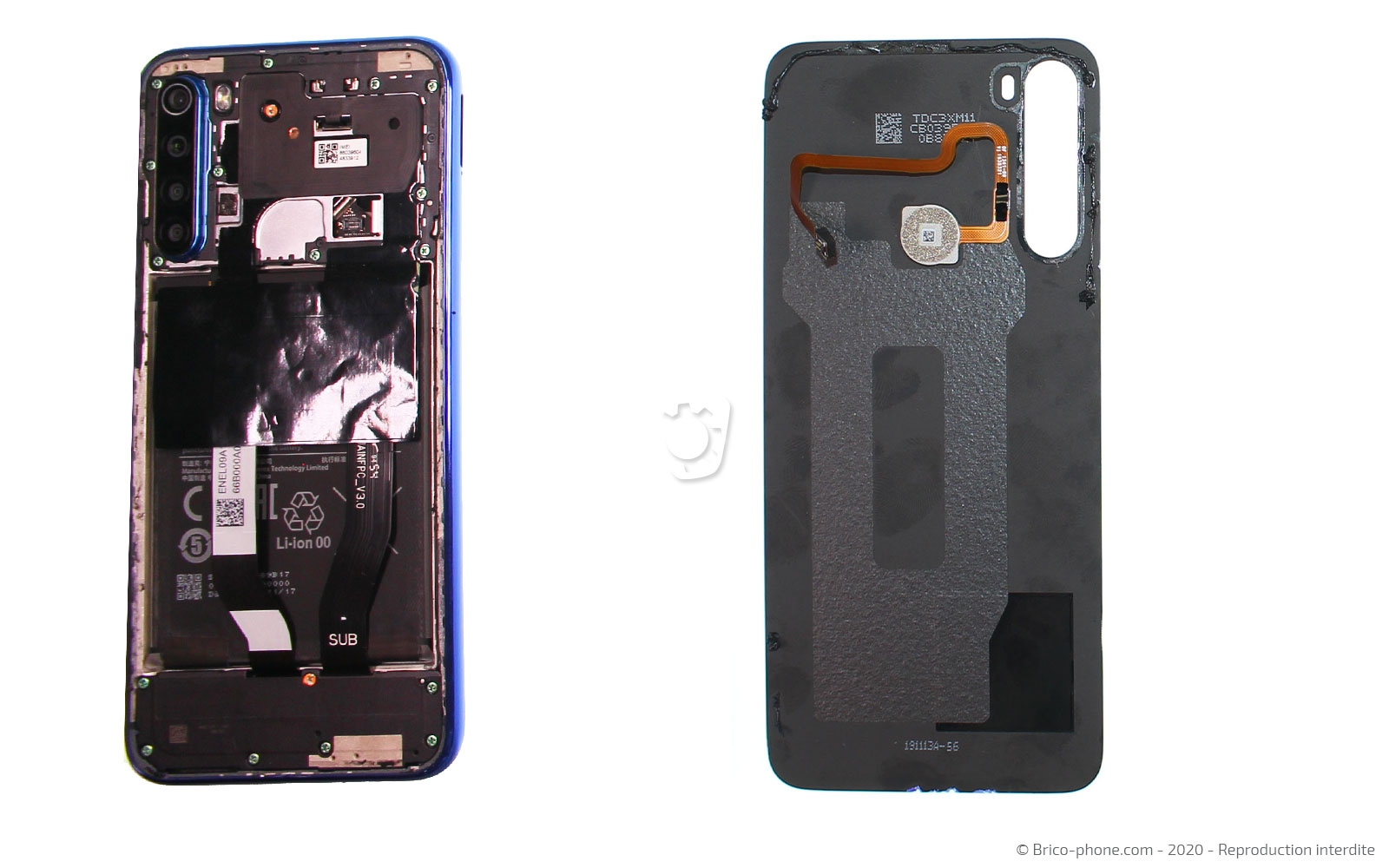 Changement de batterie sur Redmi Note 8T photo 2