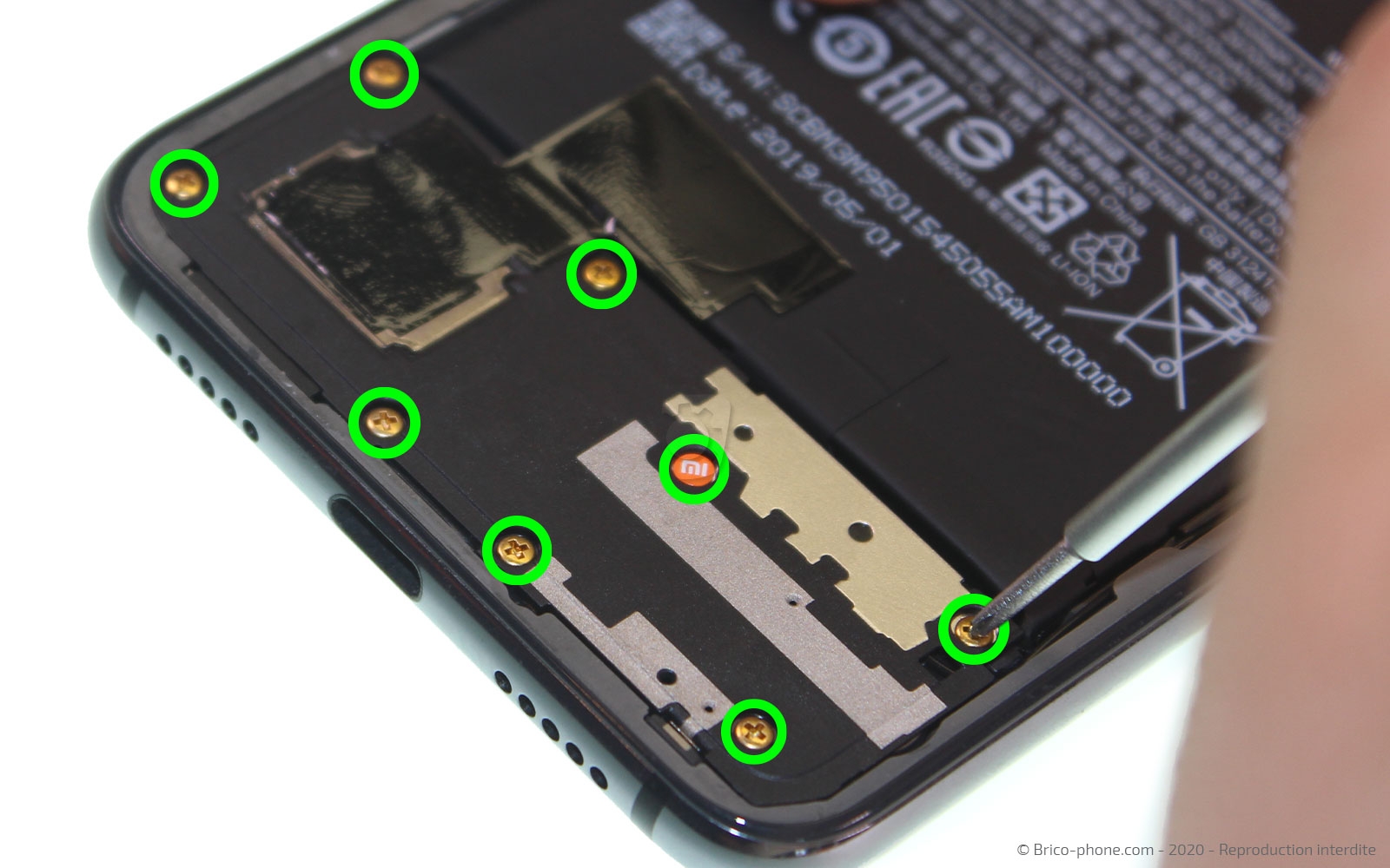 Changement du connecteur de charge  sur Mi 9 SE photo 1