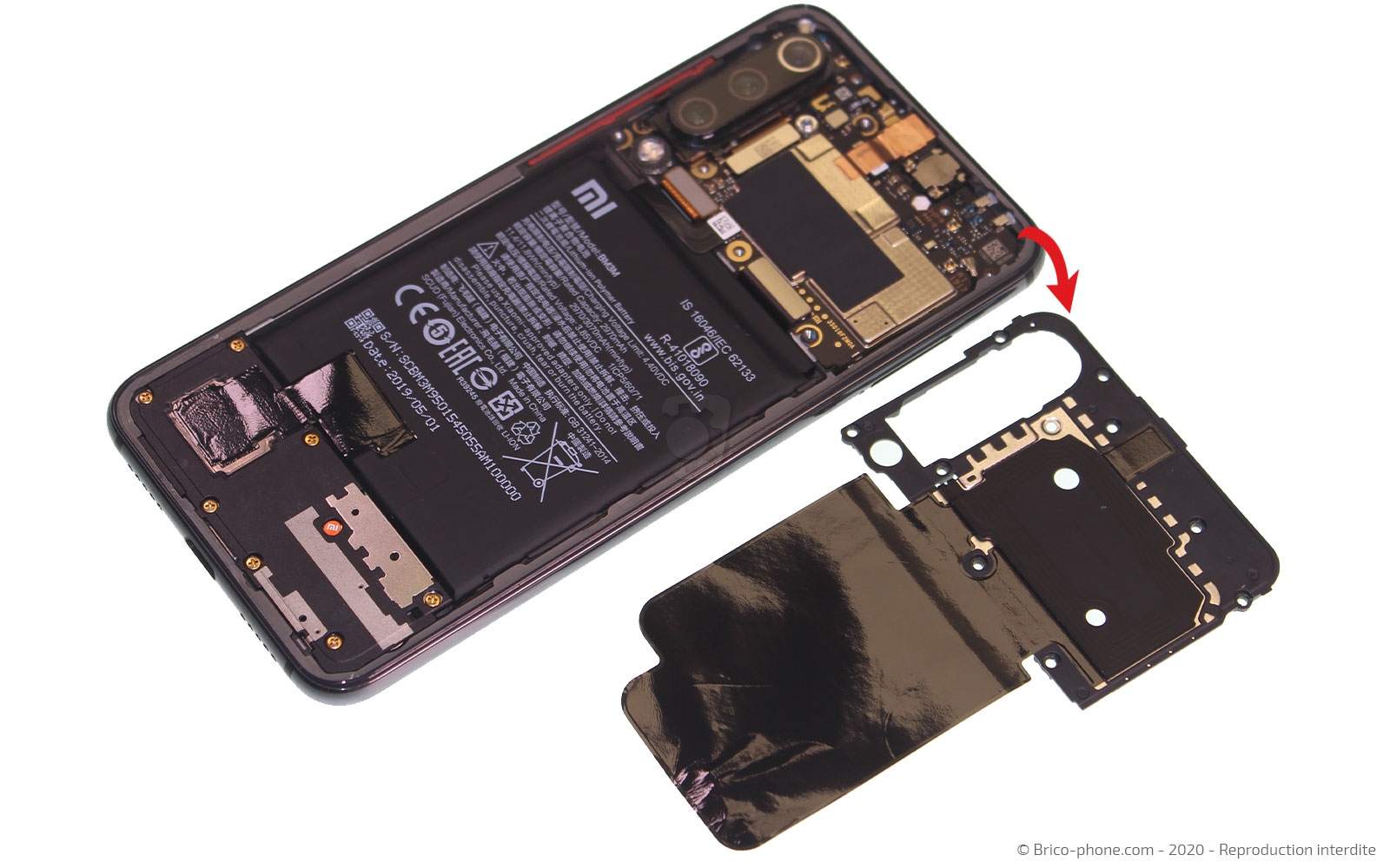 Changement du connecteur de charge  sur Mi 9 SE photo 4