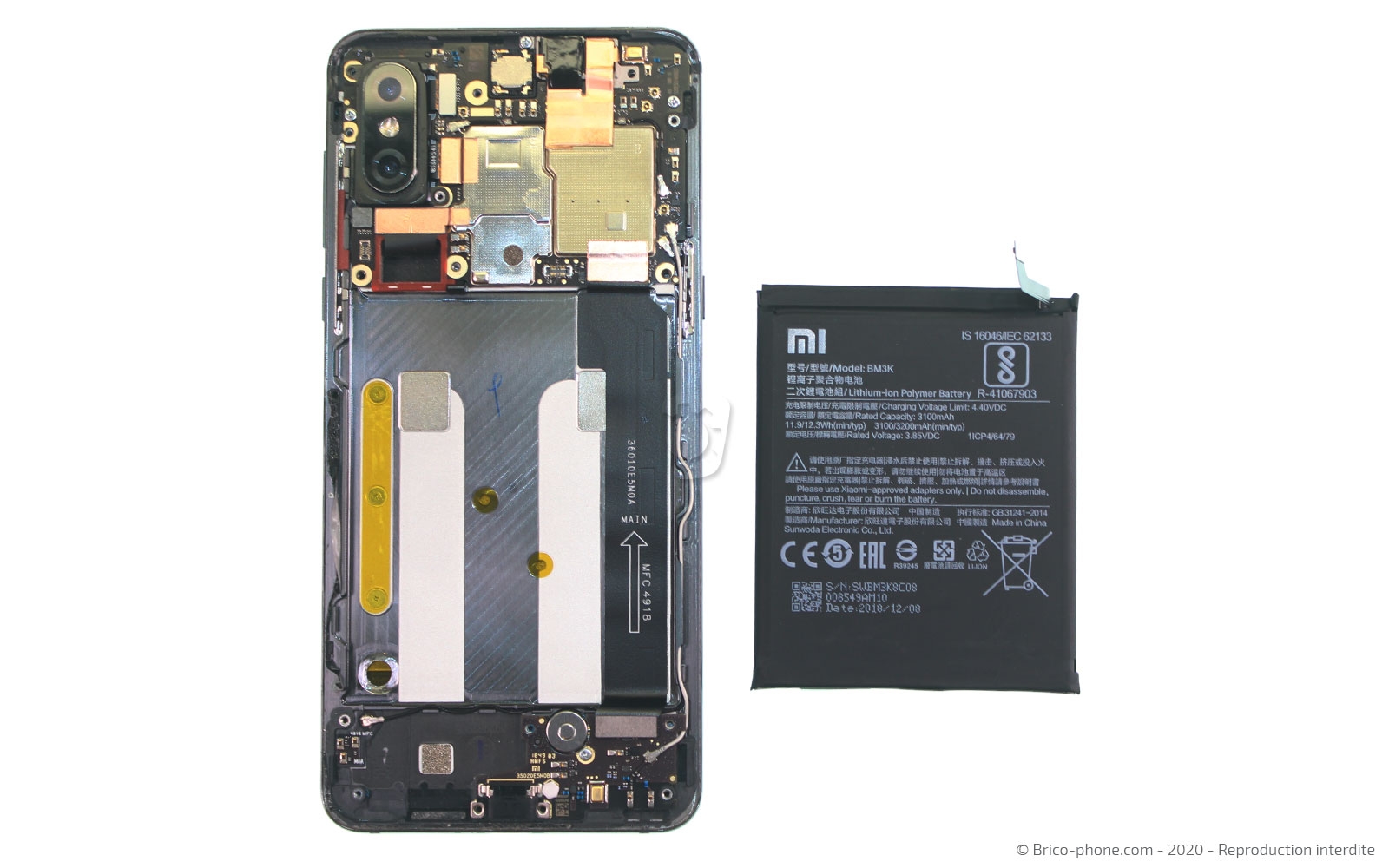 Démontage complet sur Mi Mix 3 photo 2