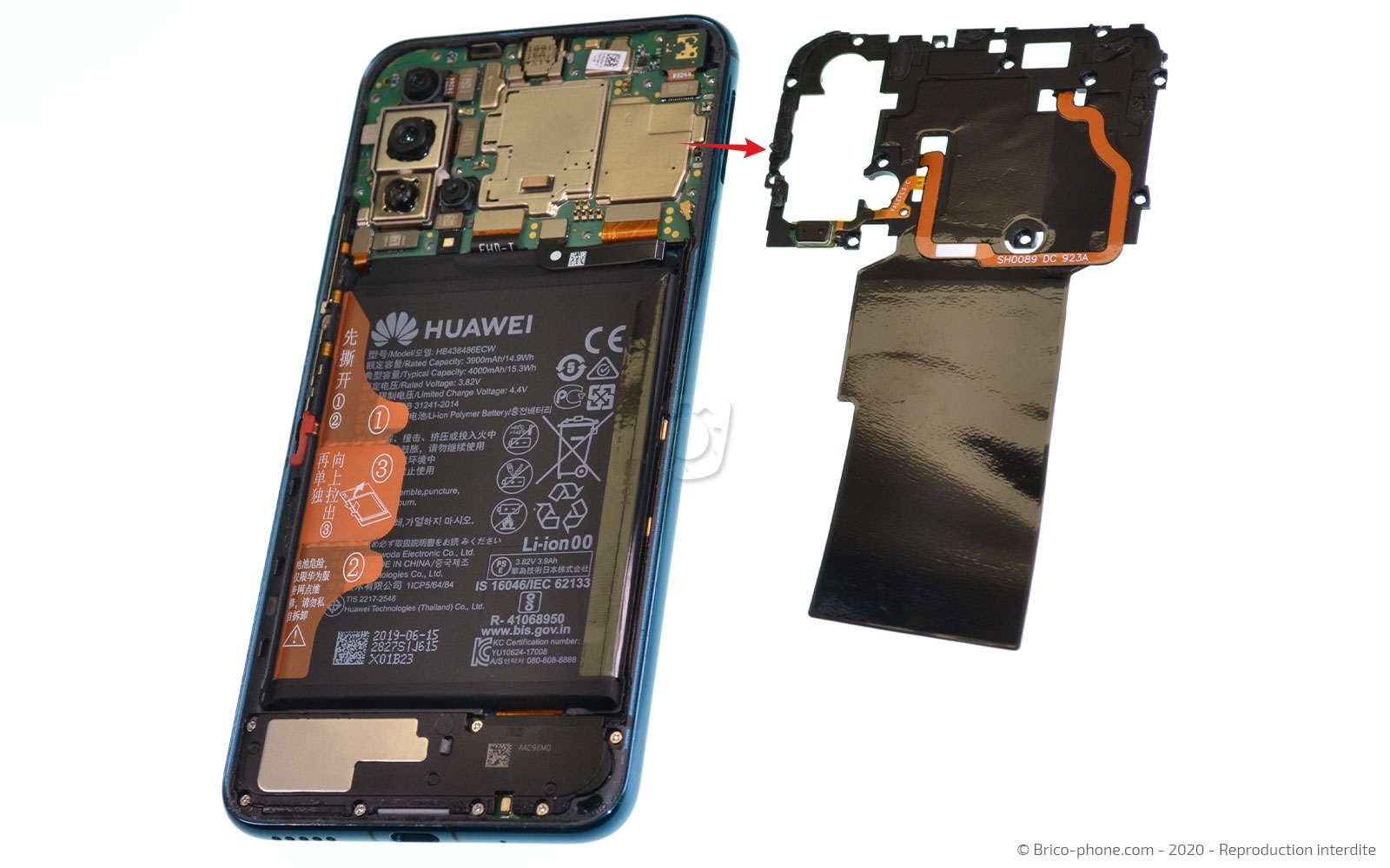 Changement d'écran (vitre + LCD) sur Honor 20 Pro photo 4