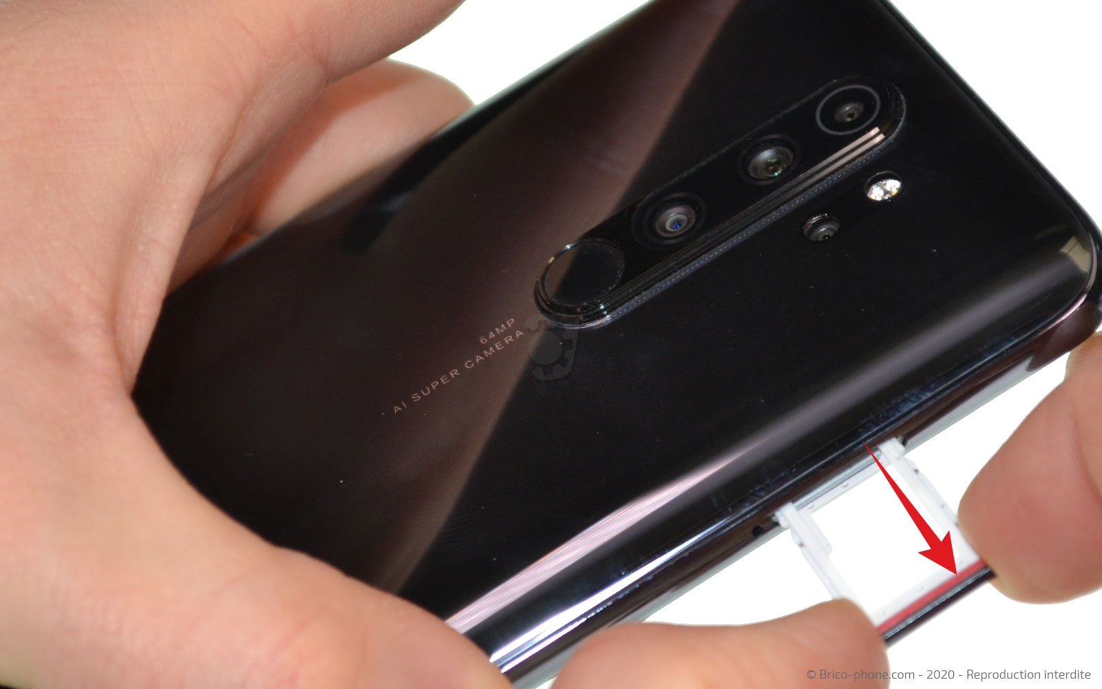 Changement du connecteur de charge sur Redmi Note 8 Pro photo 3