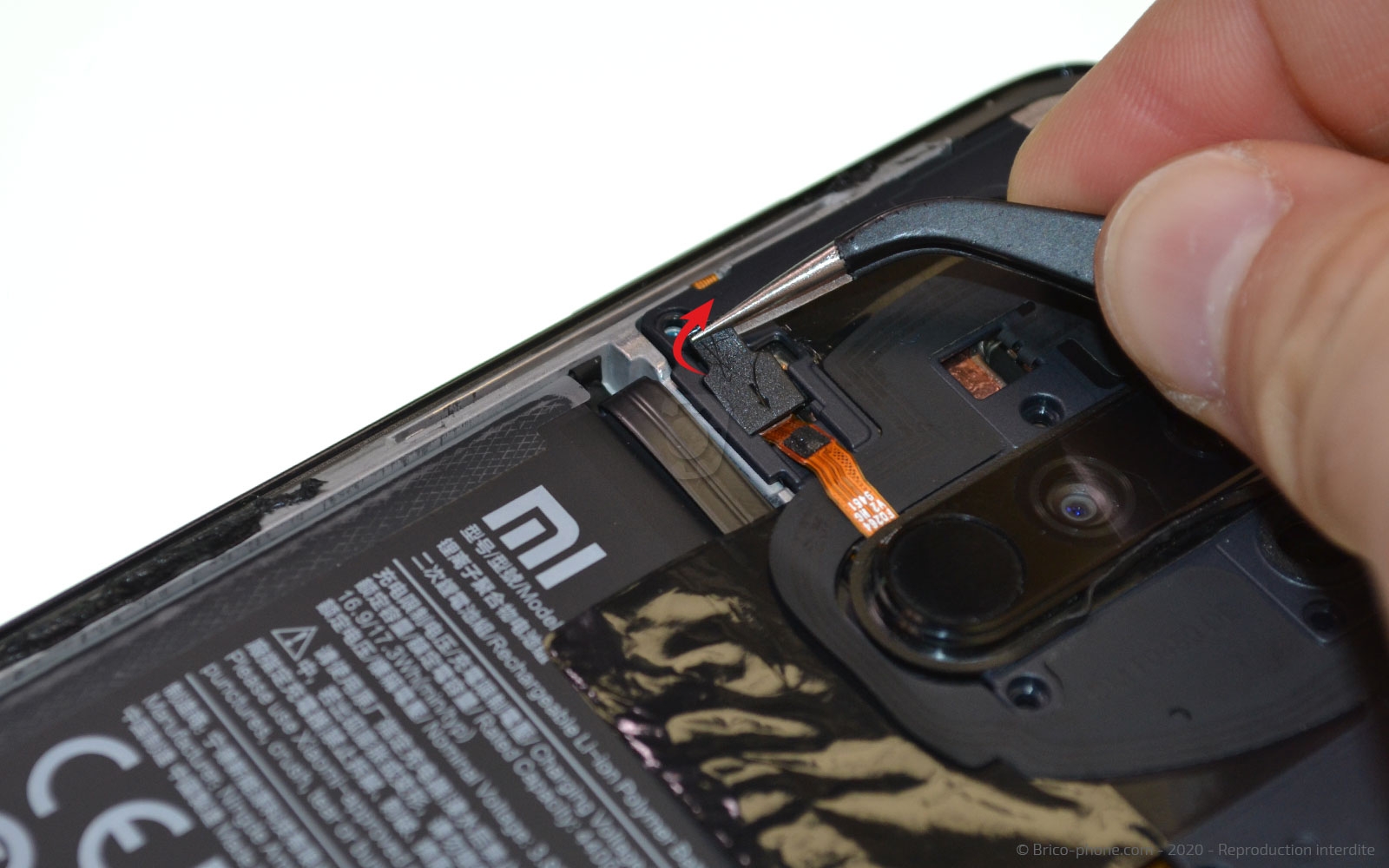 Changement du connecteur de charge sur Redmi Note 8 Pro photo 3