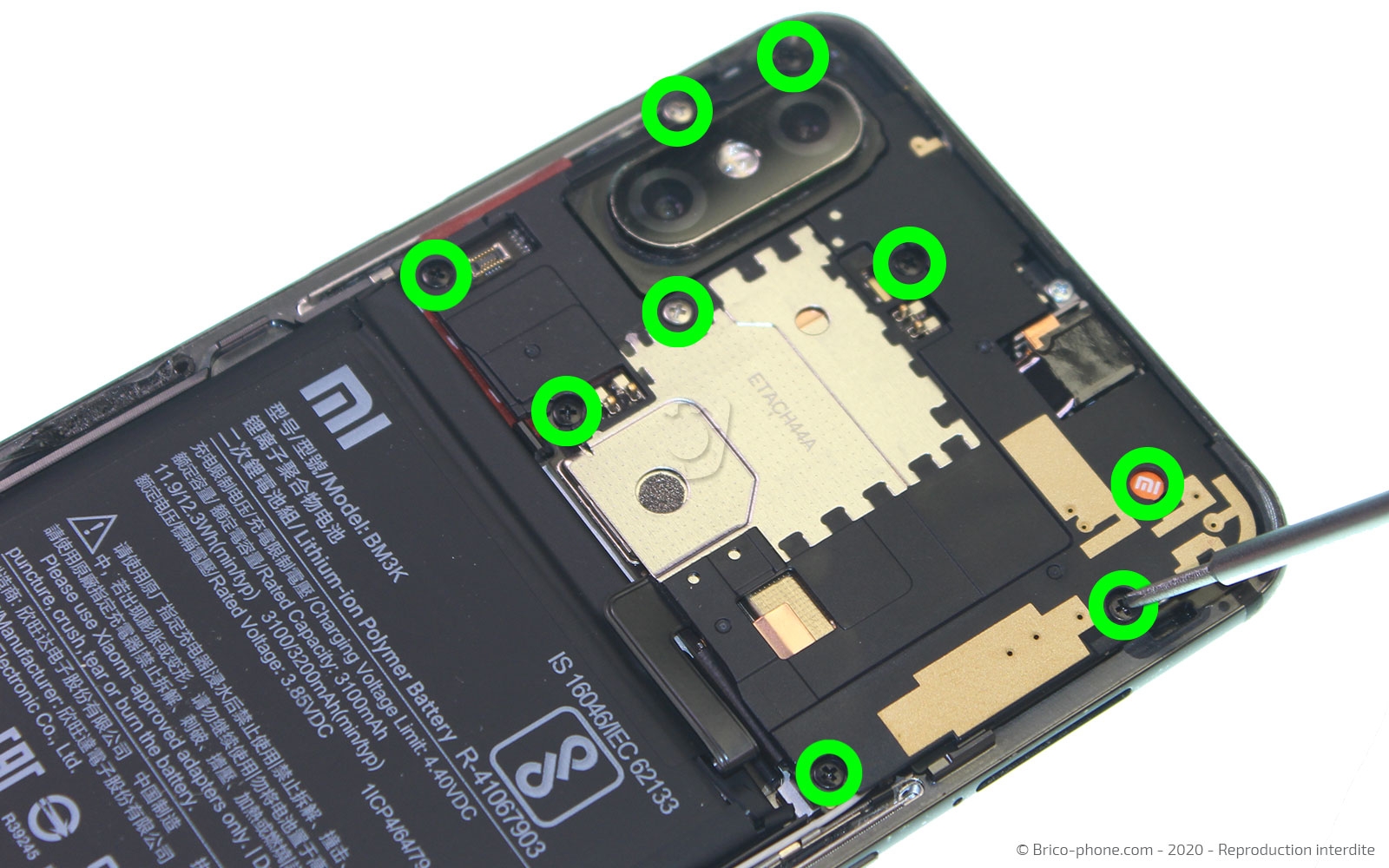 Changement du bloc écran sur Mi Mix 3 photo 1