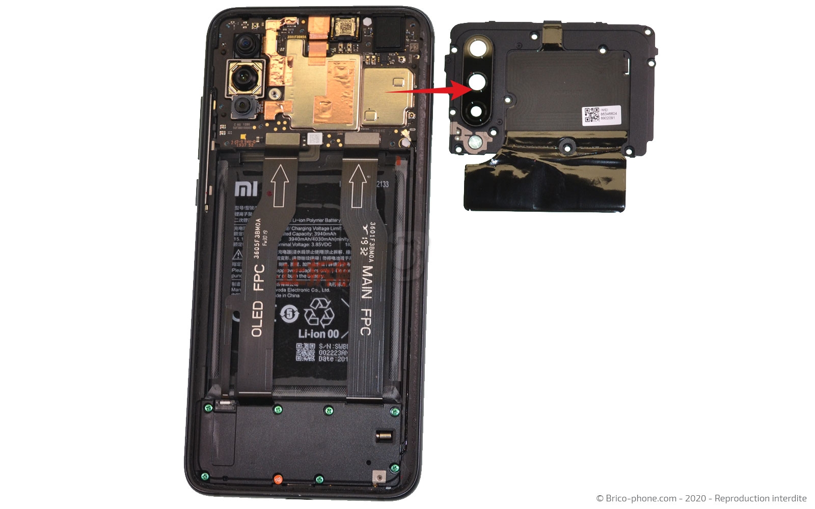 Démontage complet sur Mi 9 Lite photo 4