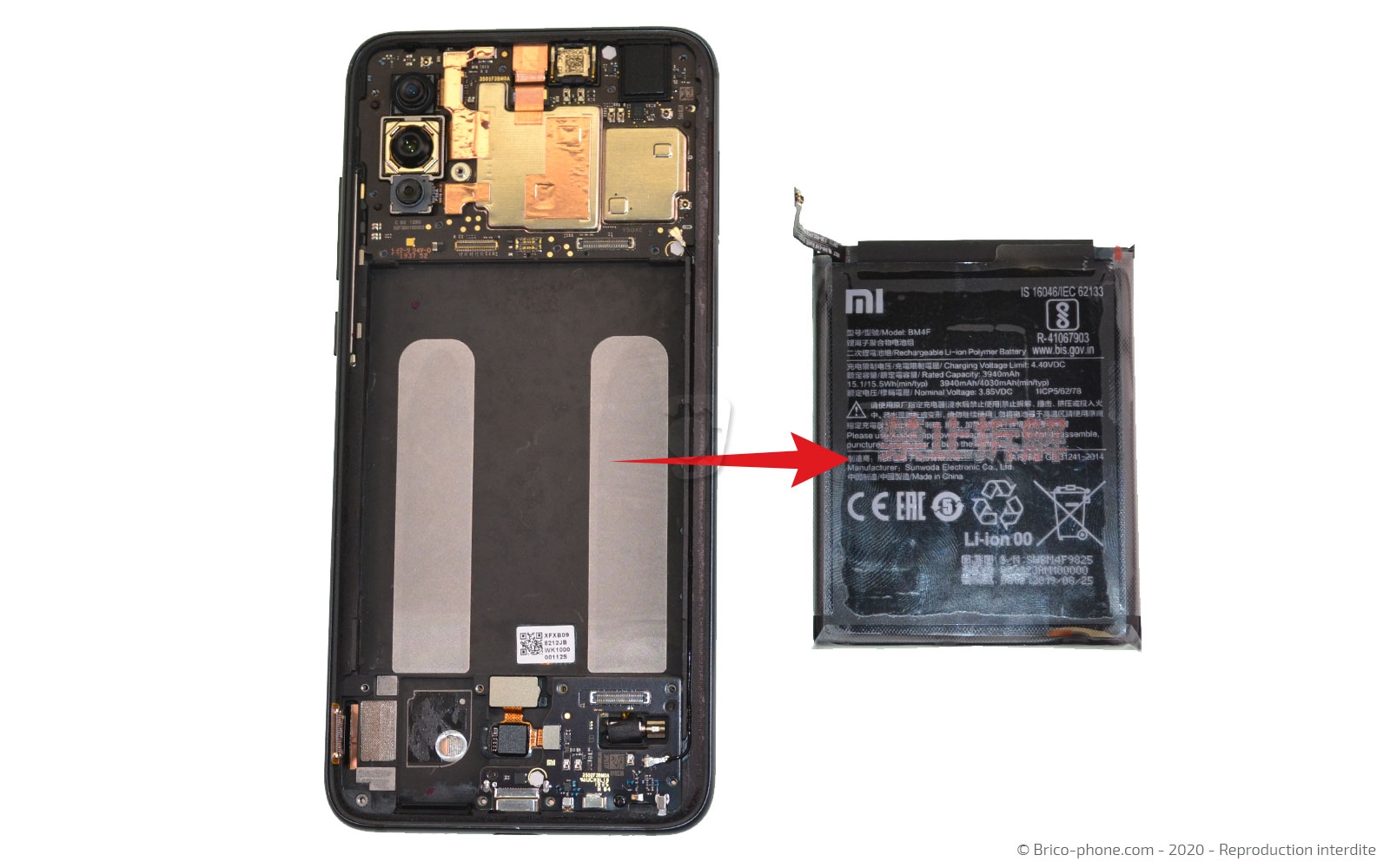 Changement du bloc écran sur Mi 9 Lite photo 2