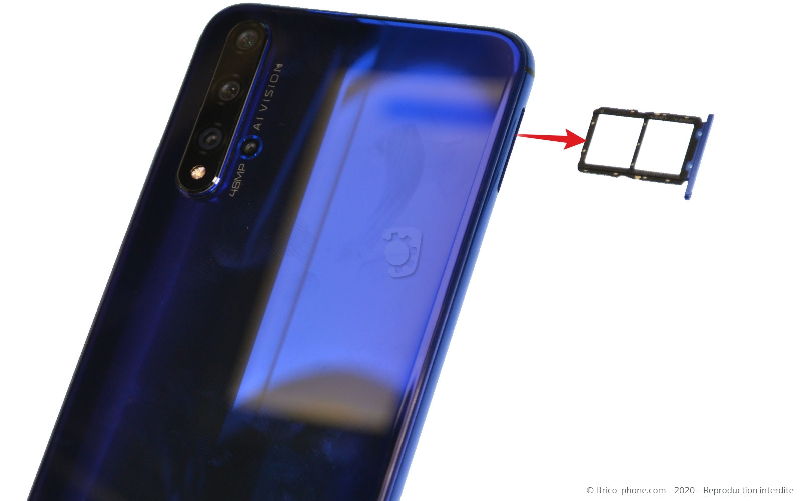 Changement de la vitre arrière sur Honor 20 photo 3