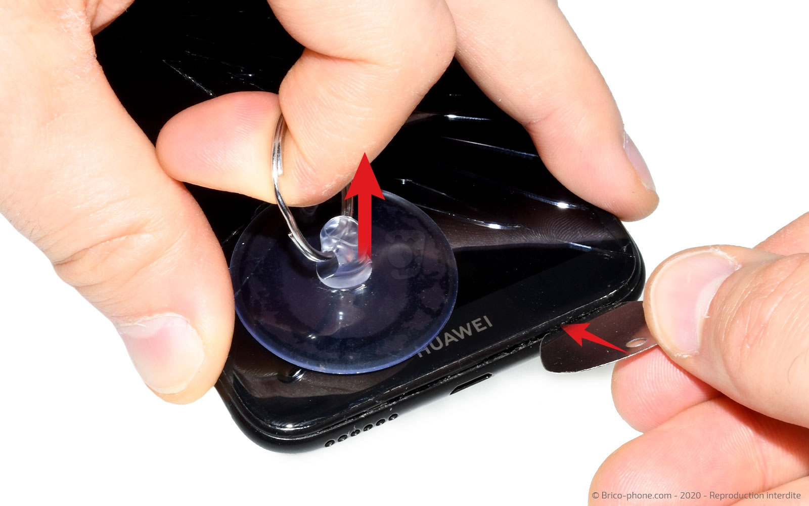 Changement de bloc écran avec batterie sur Y6 2019 photo 1