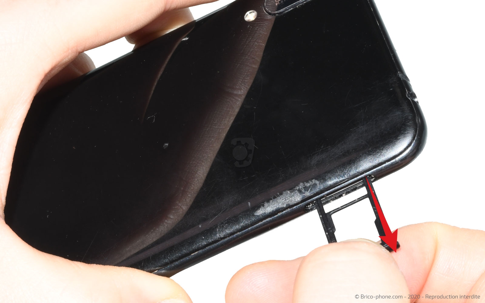 Changement du connecteur de charge sur Y6 2019 photo 3