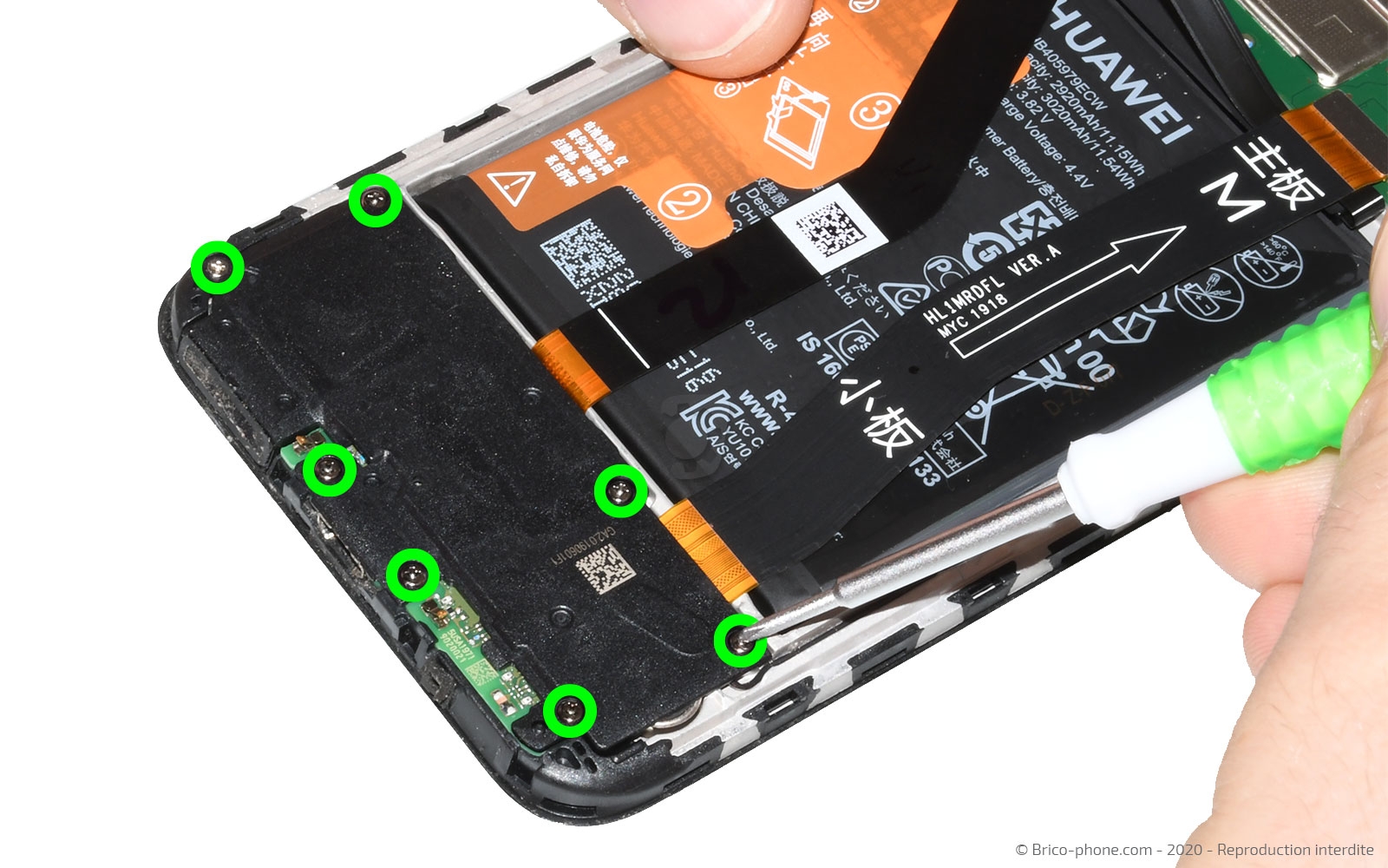 Changement du connecteur de charge sur Y6 2019 photo 1