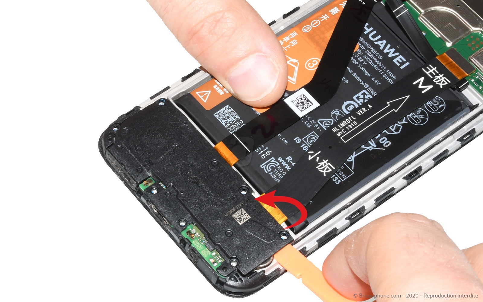 Changement du connecteur de charge sur Y6 2019 photo 2