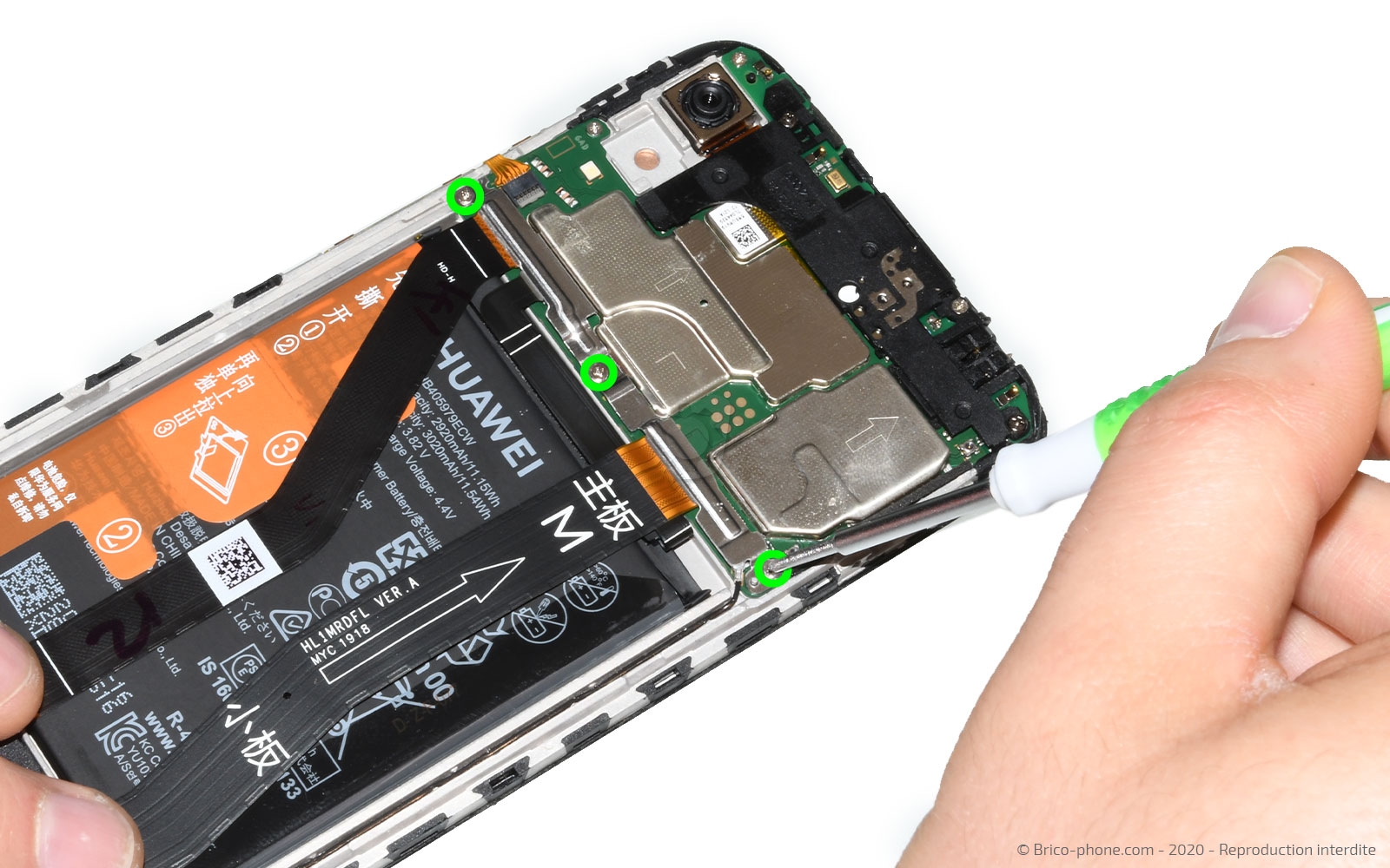 Changement du connecteur de charge sur Y6 2019 photo 2