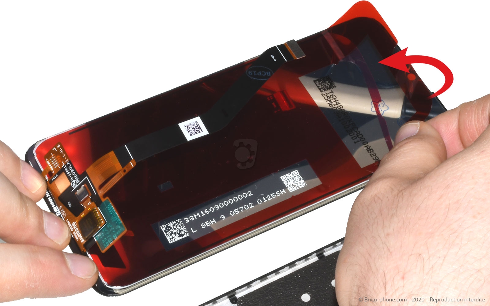 Changement d'écran (vitre + LCD) sur Y6 2019 photo 1