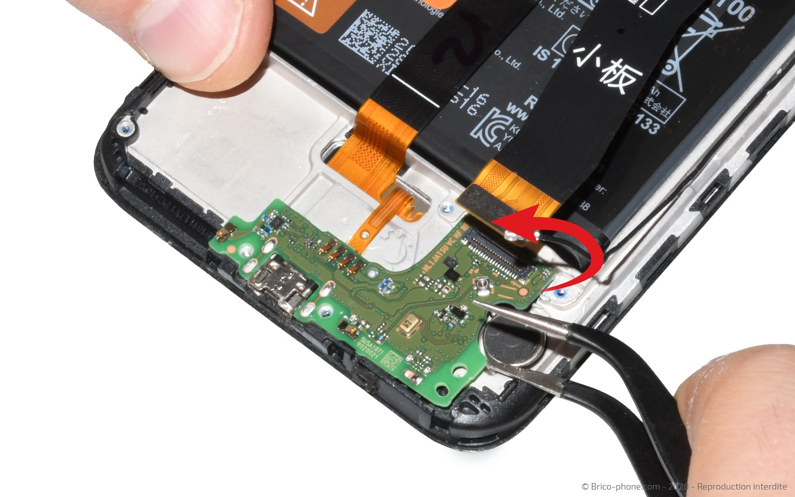 Changement d'écran (vitre + LCD) sur Y6 2019 photo 2