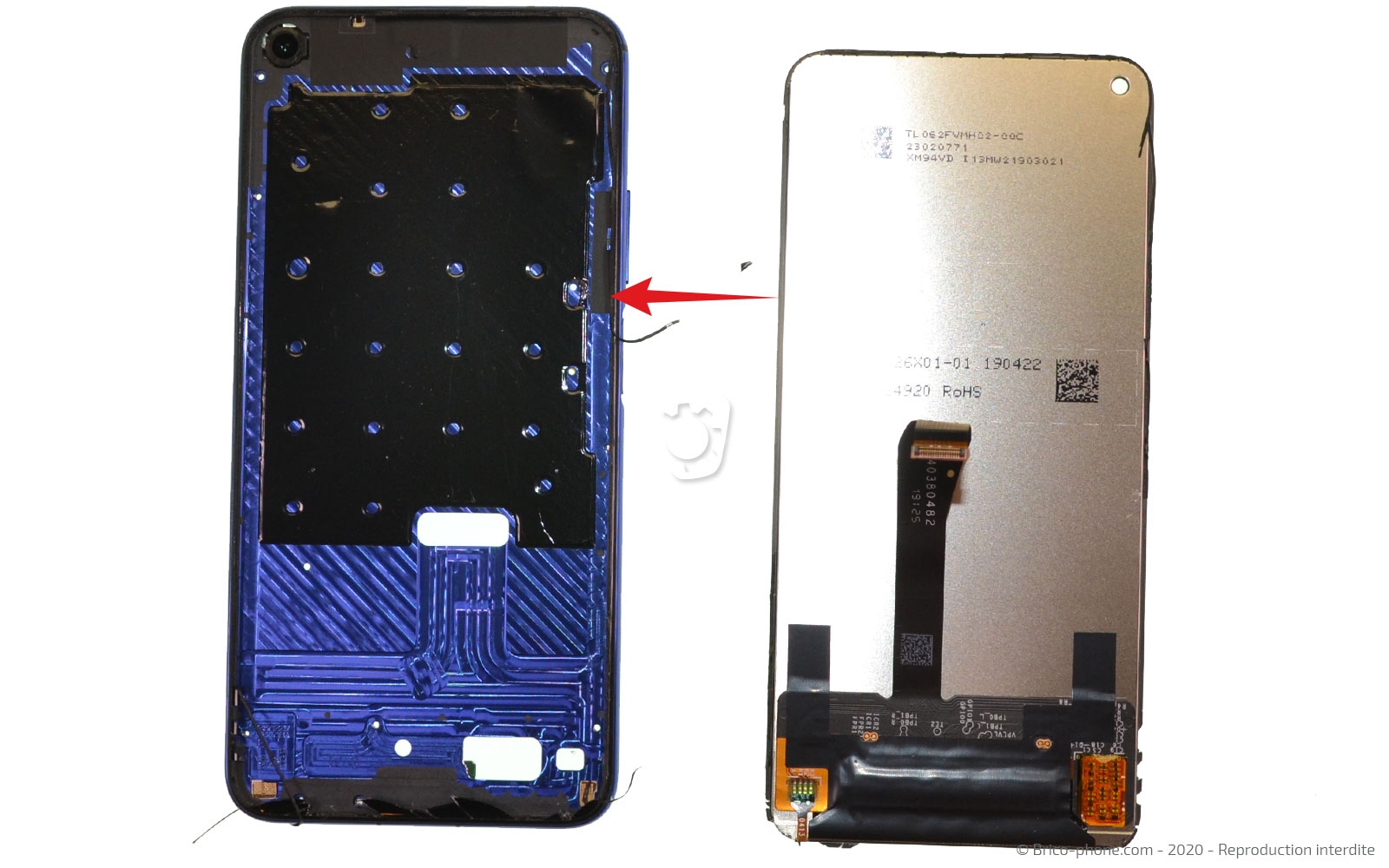 Changement d'écran (vitre + LCD) sur Honor 20 photo 3