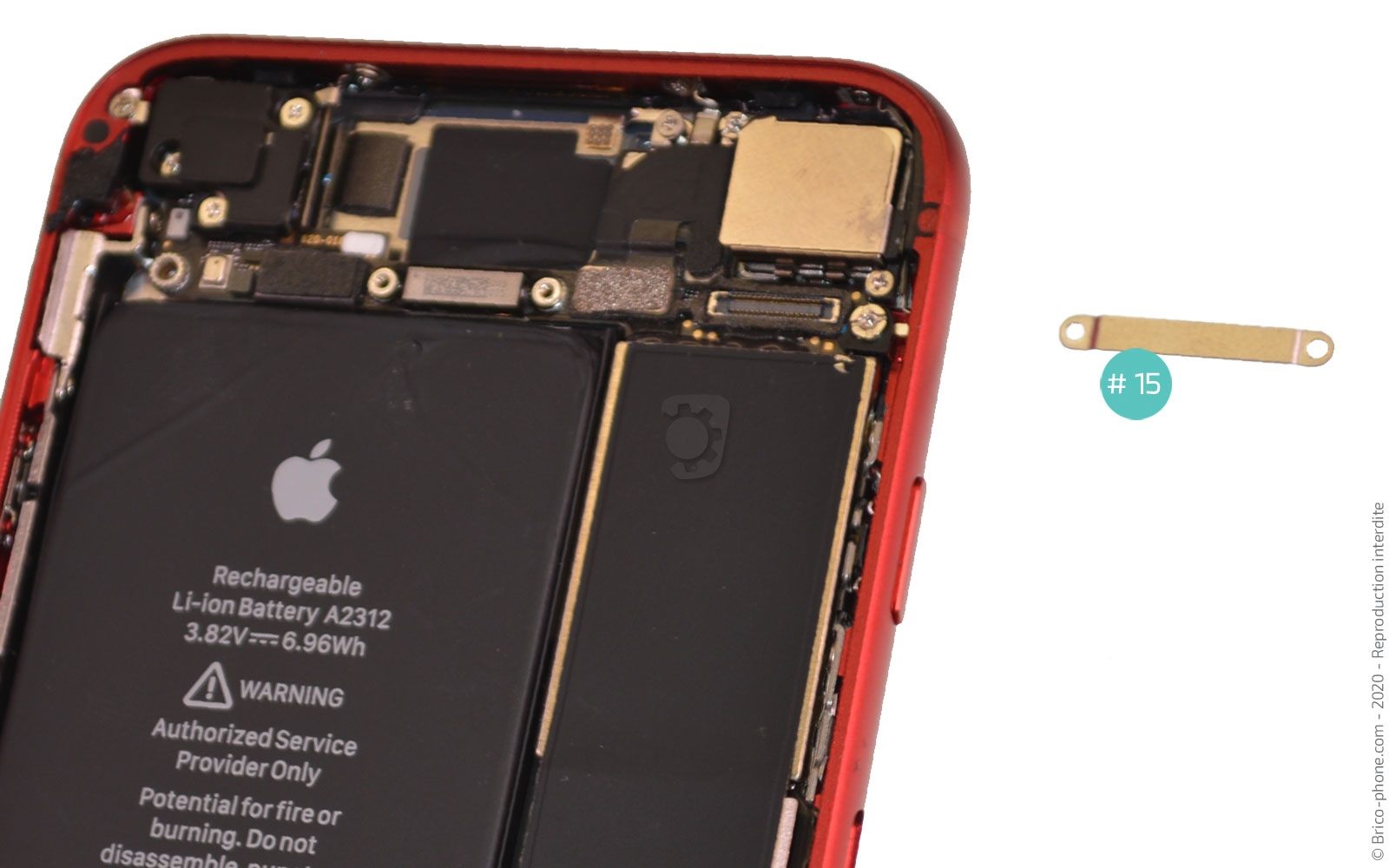 Remplacer le connecteur de charge  sur iPhone SE 2020 photo 4