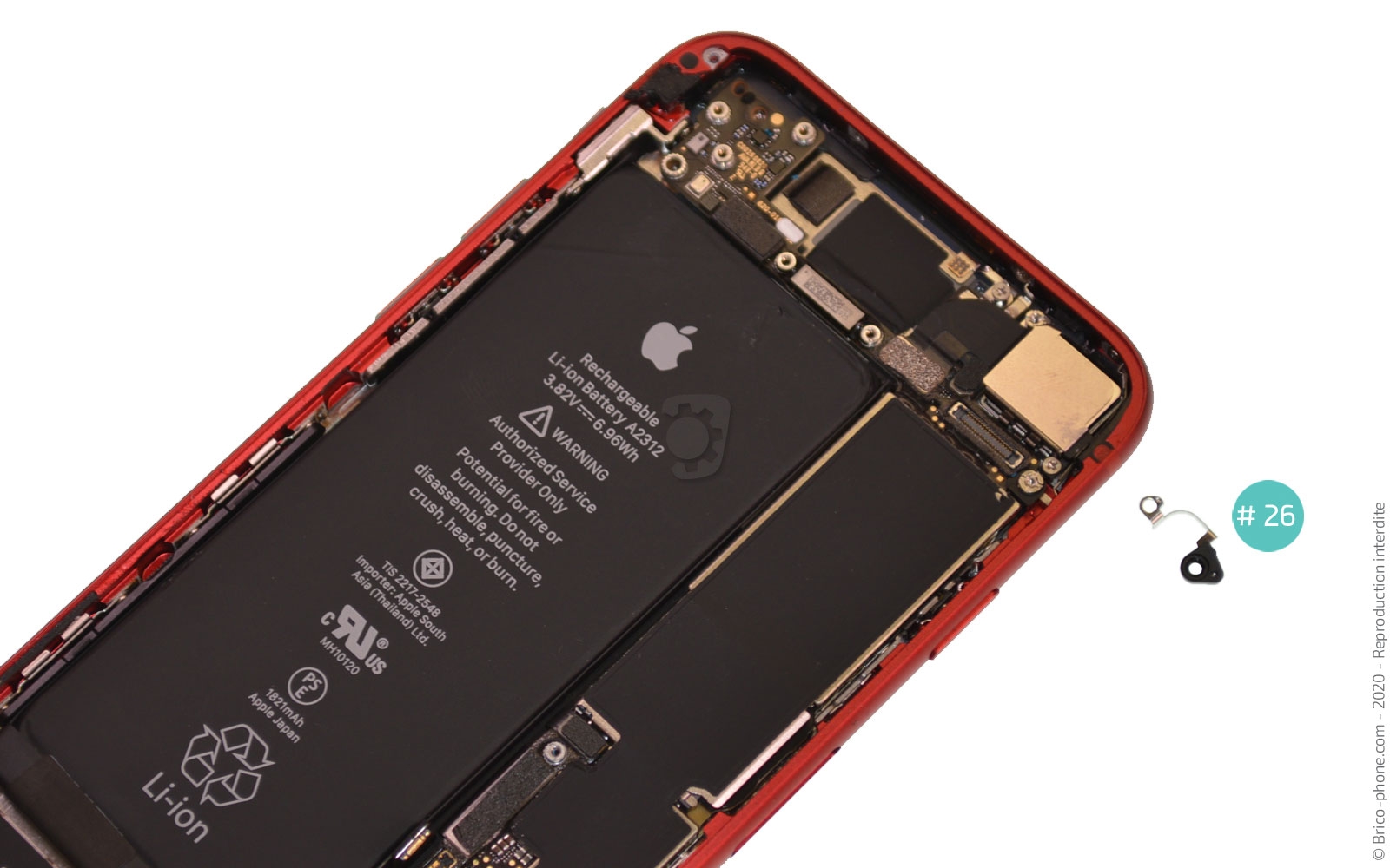 Remplacer le connecteur de charge  sur iPhone SE 2020 photo 4