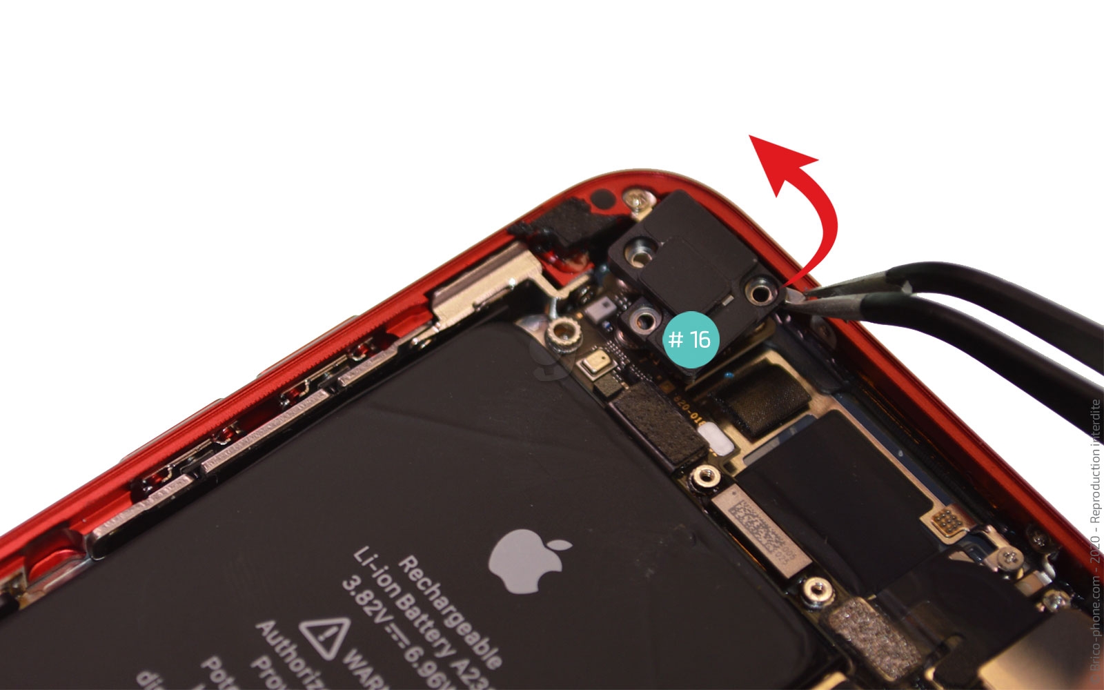 Changement du haut-parleur externe sur iPhone SE 2020 photo 2