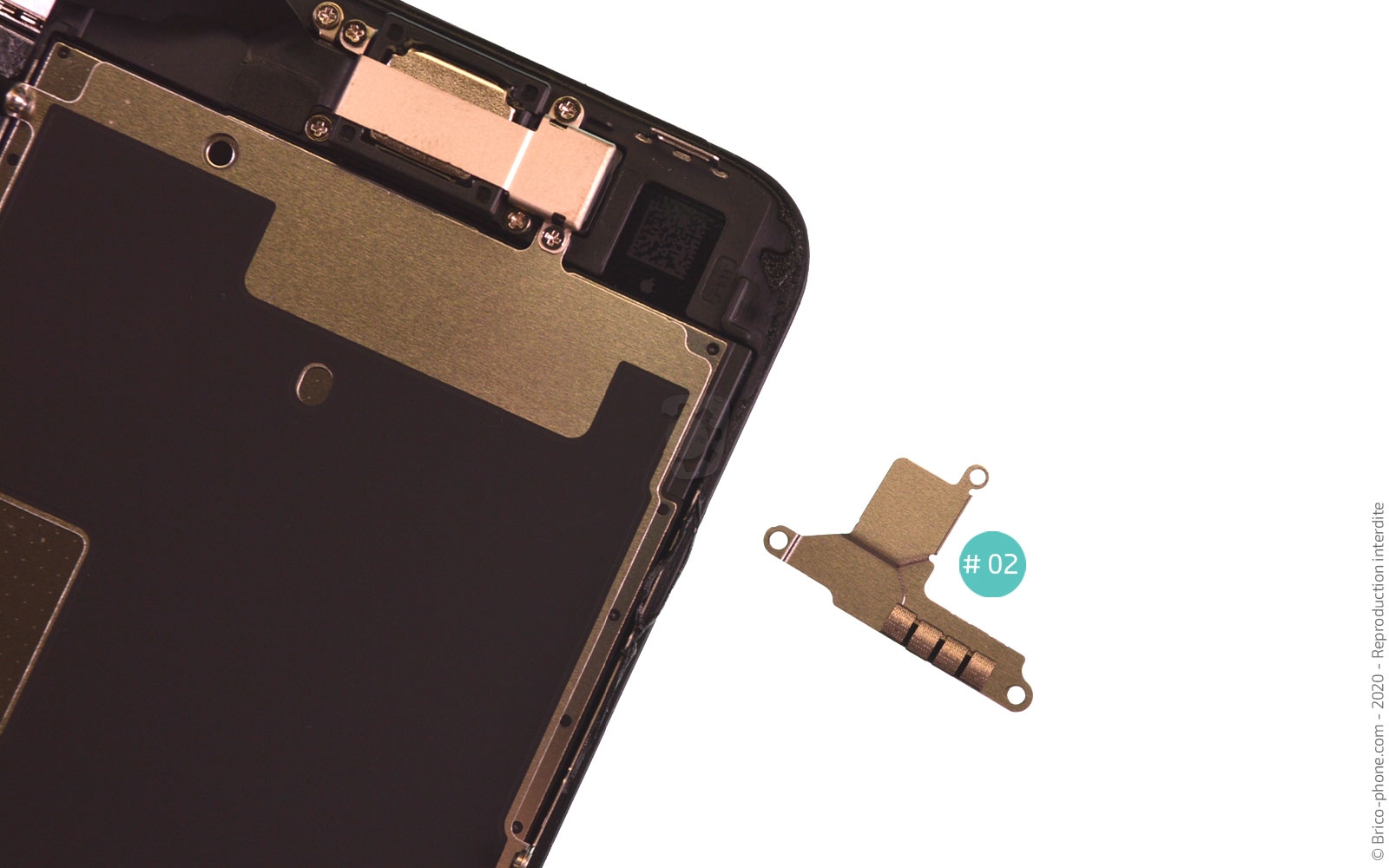 Changement du haut-parleur externe sur iPhone SE 2020 photo 3