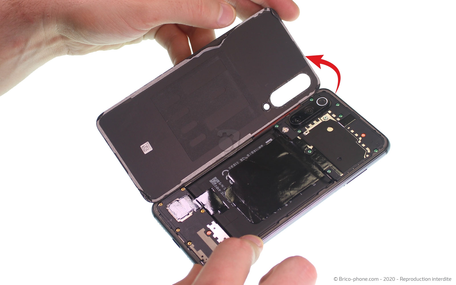 Changement de l'écran (vitre + Amoled) sur Mi 9 SE photo 1