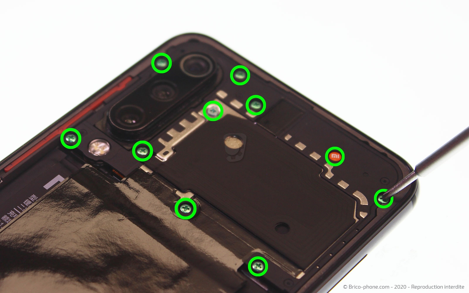 Changement de l'écran (vitre + Amoled) sur Mi 9 SE photo 1