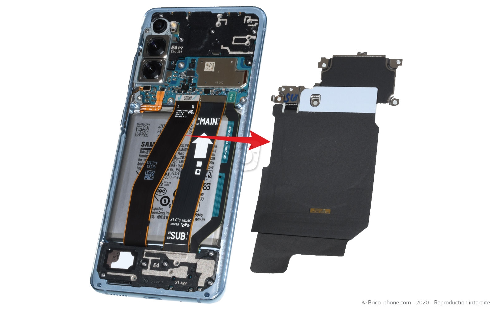 Démontage complet sur Galaxy S20 photo 4