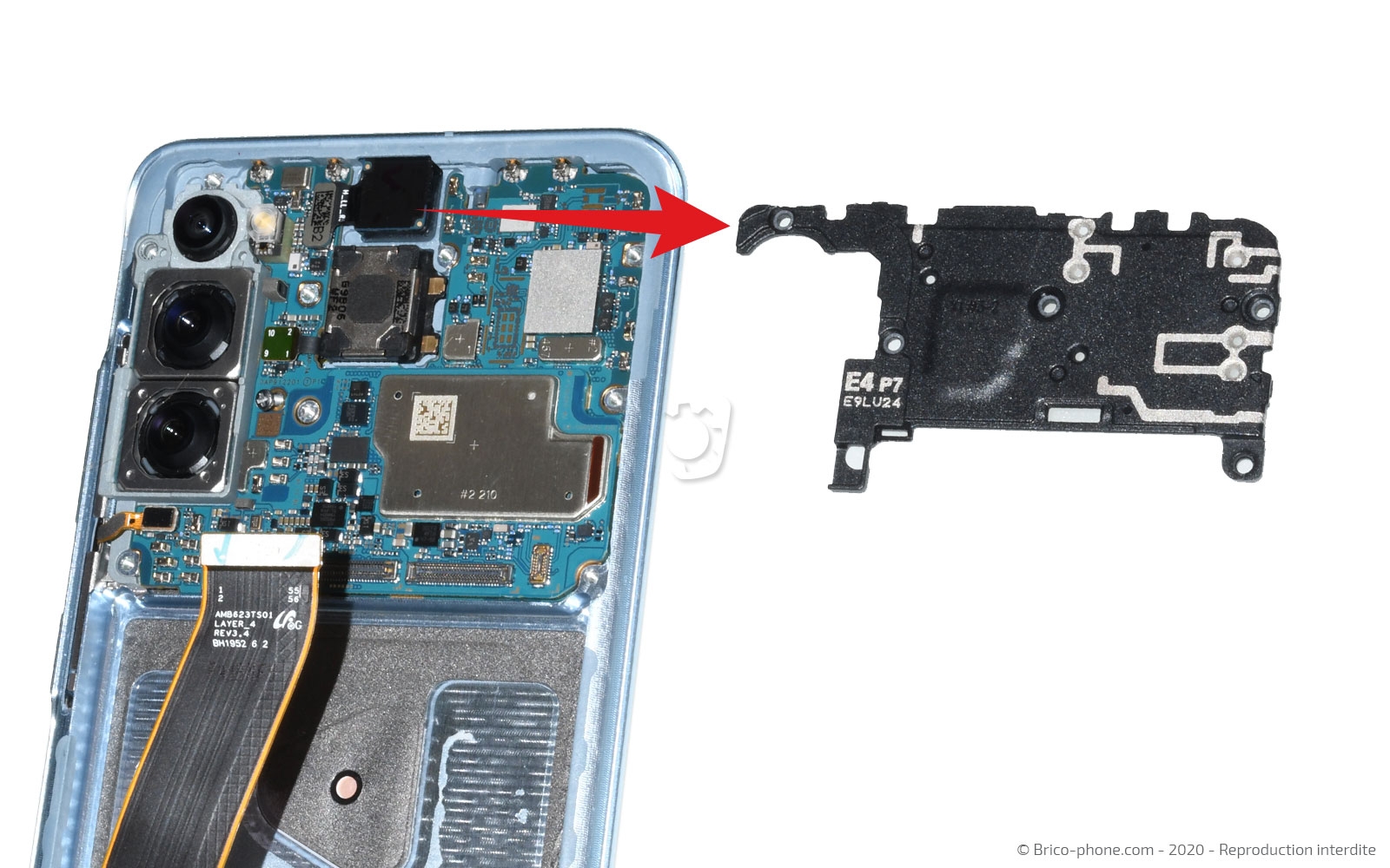 Démontage complet sur Galaxy S20 photo 3