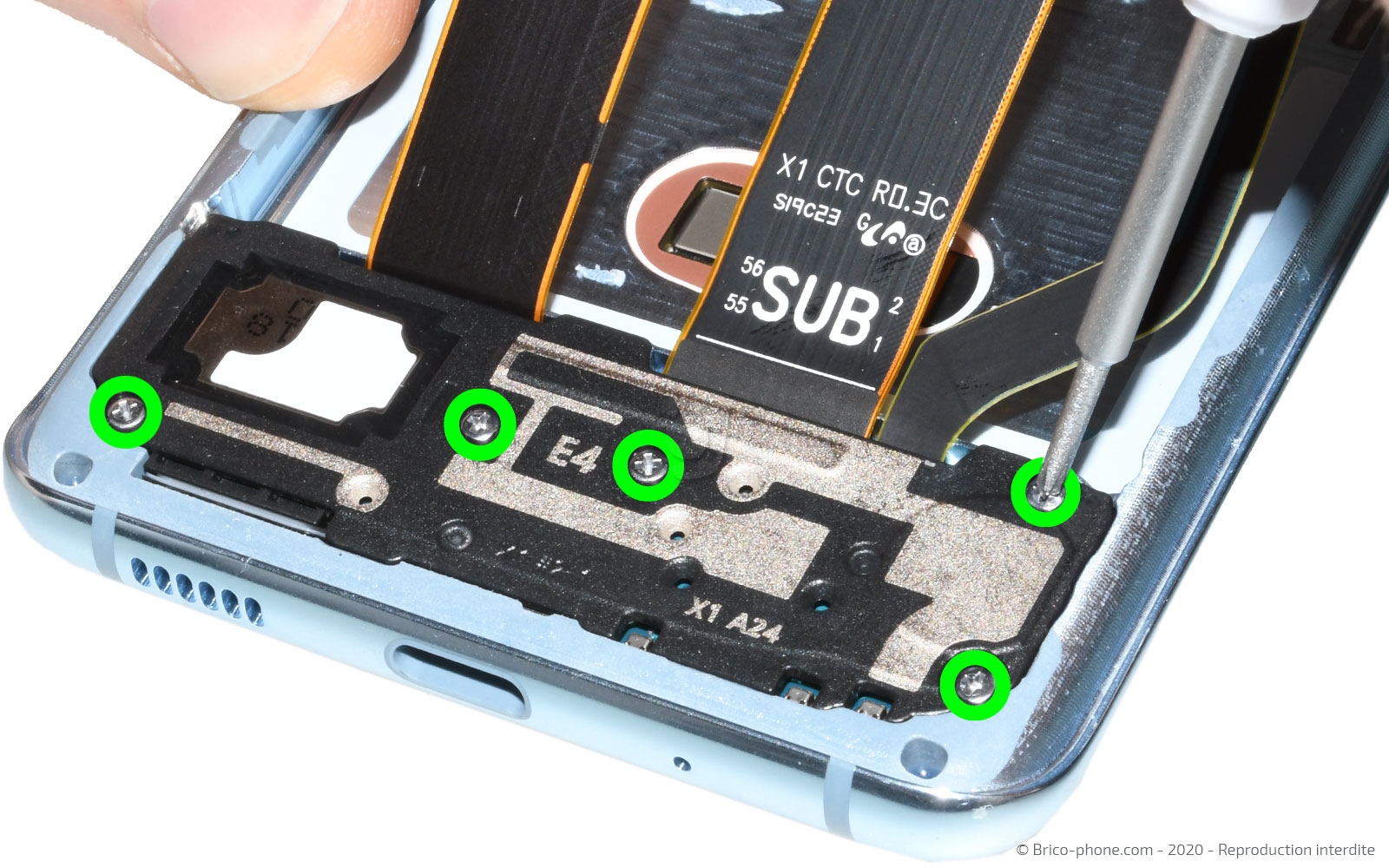 Démontage complet sur Galaxy S20 photo 1