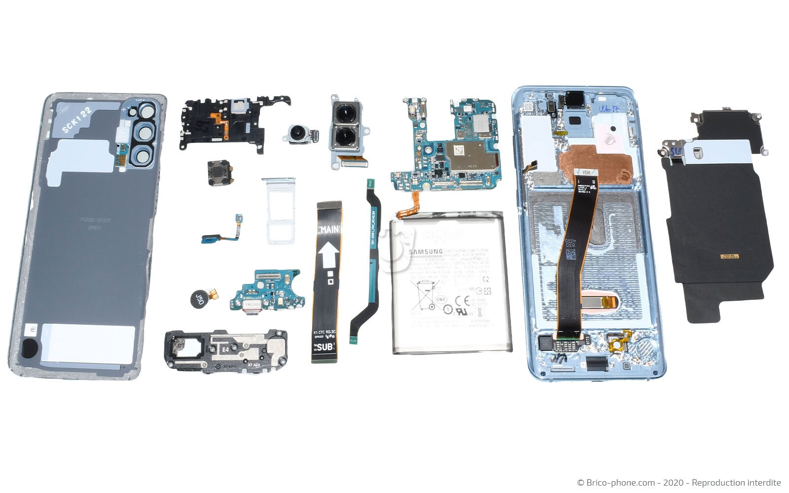 Démontage complet sur Galaxy S20 photo 1
