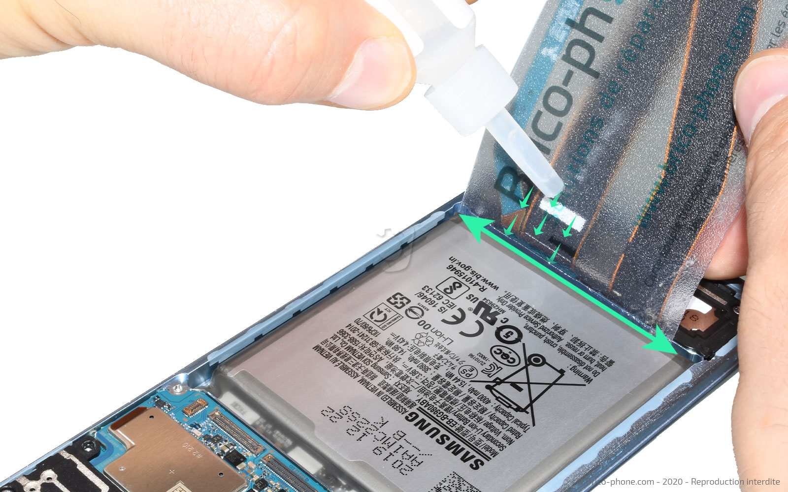 Changement de batterie  sur Galaxy S20 photo 2