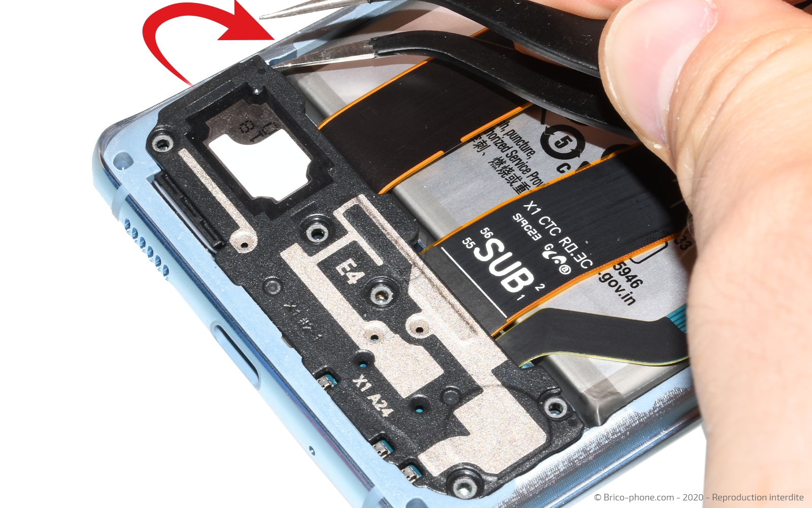 Changement du connecteur de charge sur Galaxy S20 photo 2