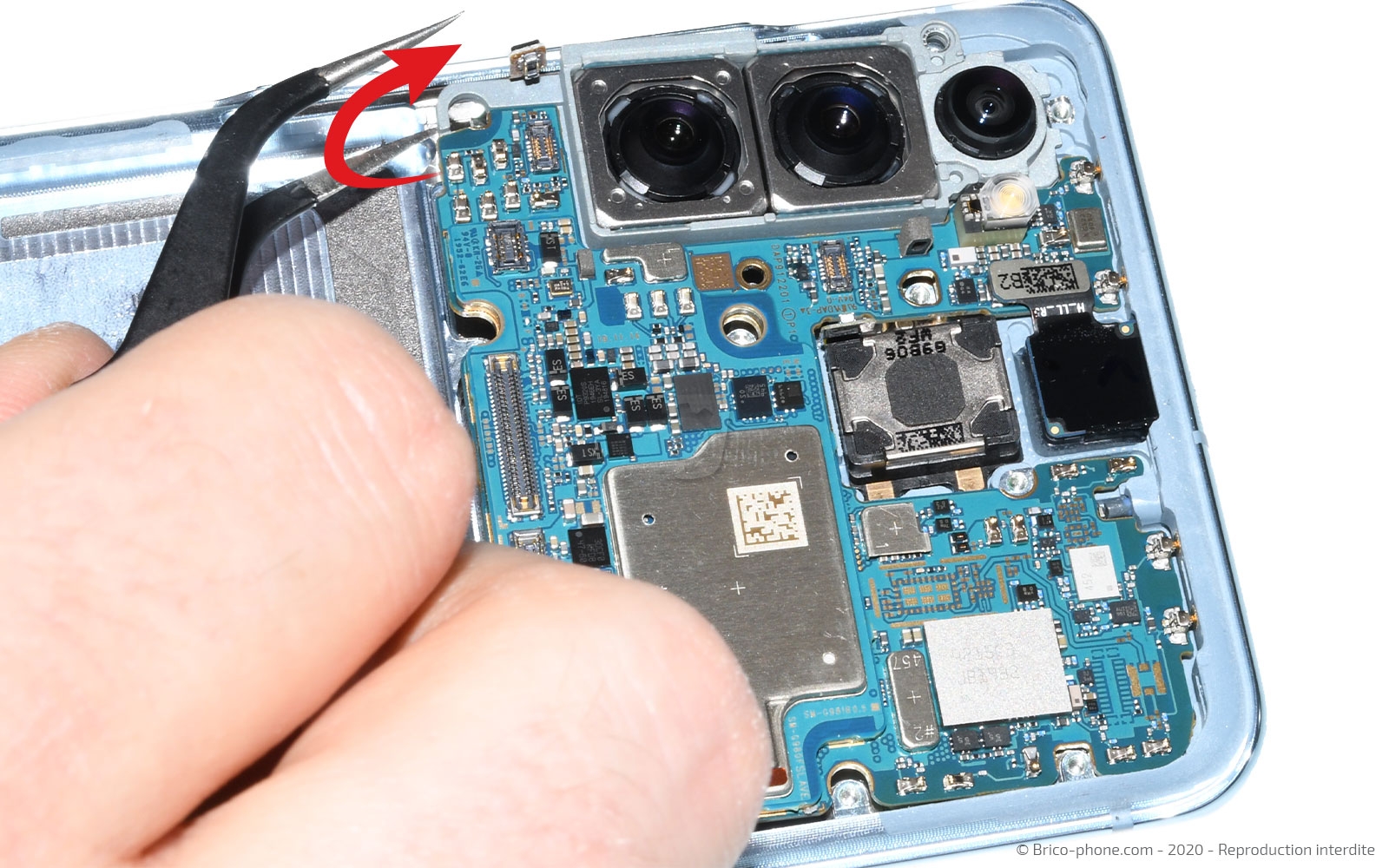 Changement du bloc écran  sur Galaxy S20 photo 4