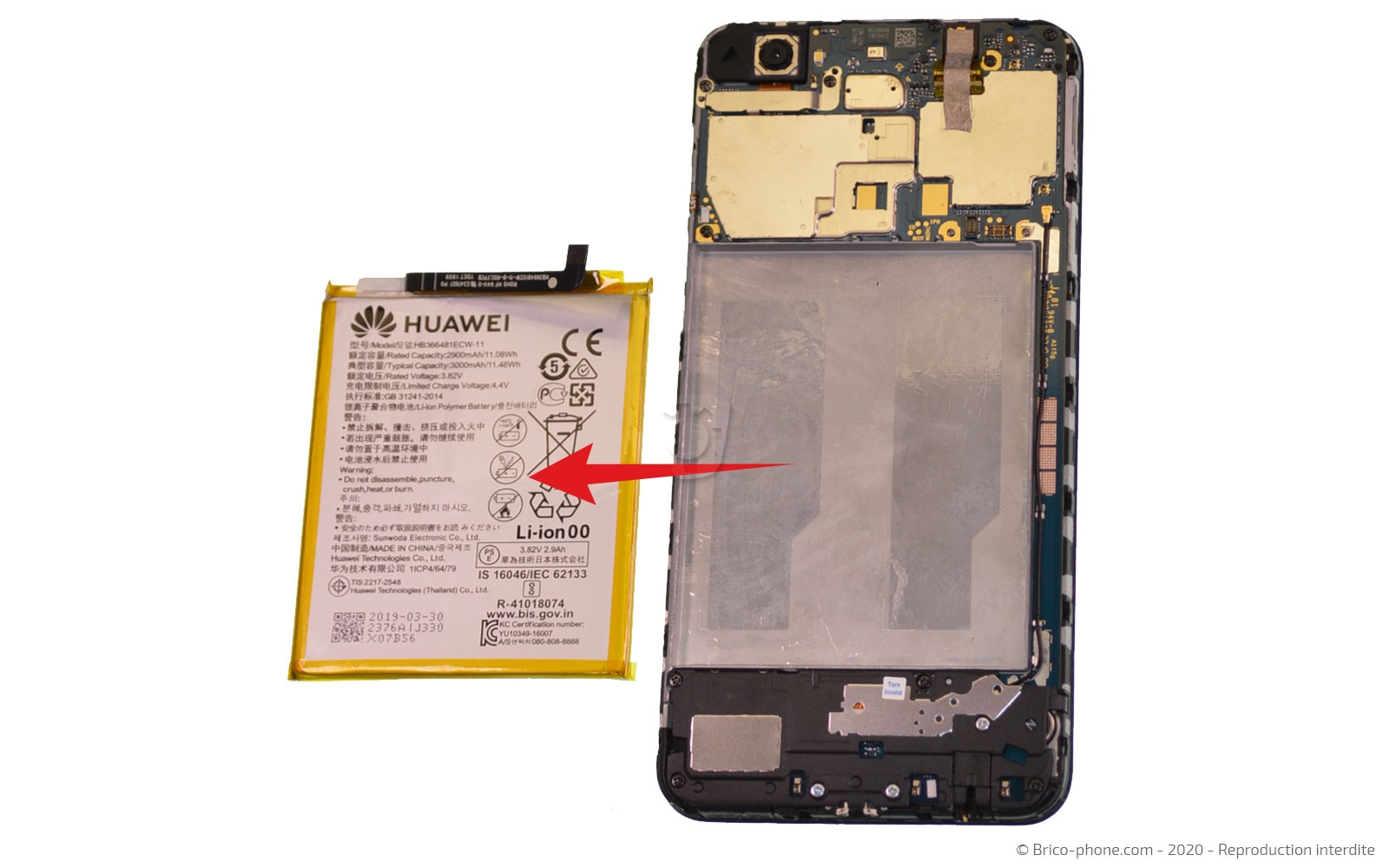 Démontage complet sur Y7 2018 photo 2