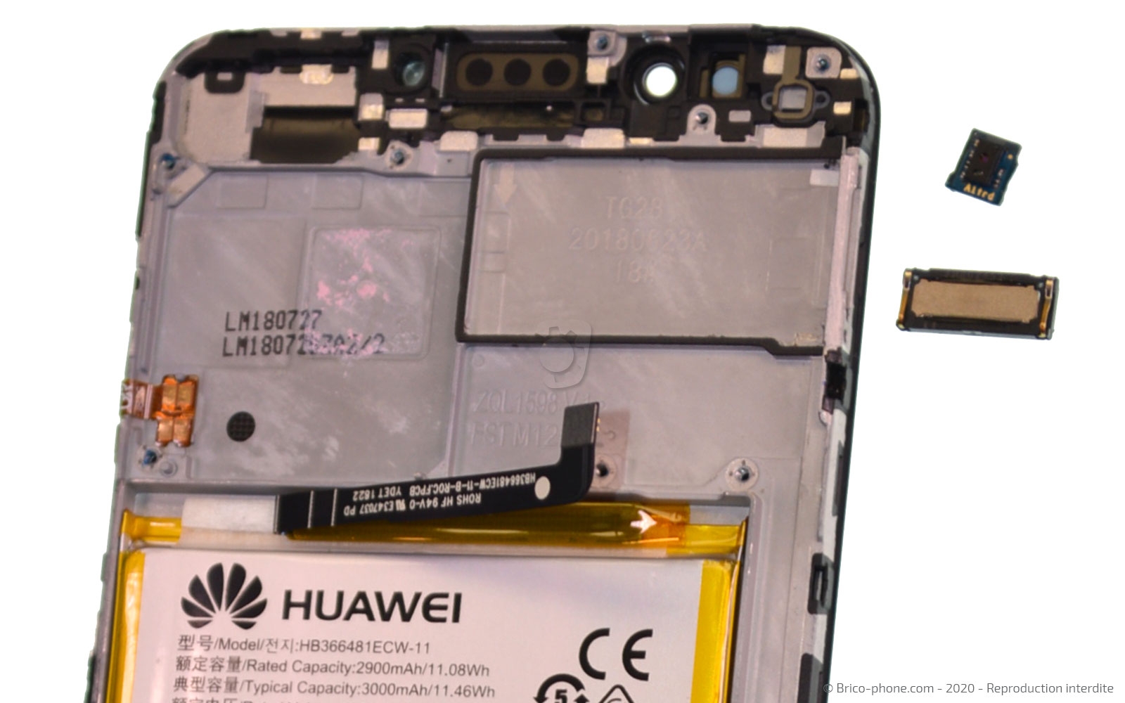 Démontage complet sur Y7 2018 photo 3