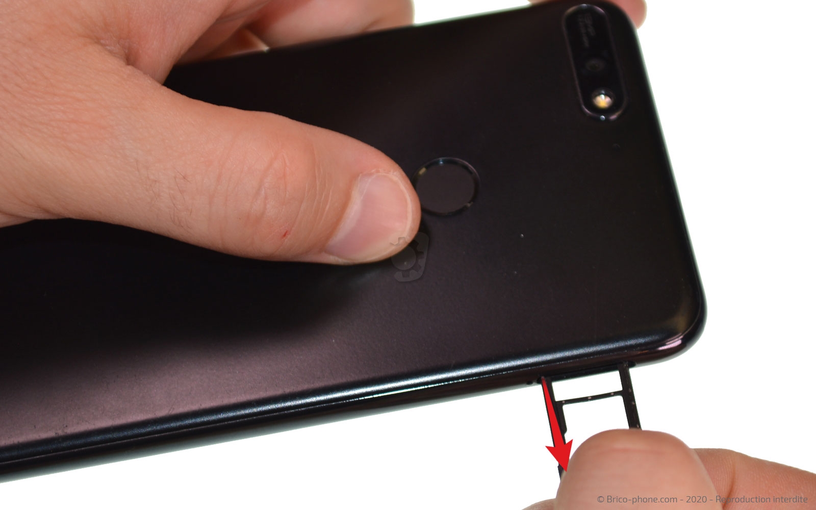 Changement de batterie sur Y7 2018 photo 4