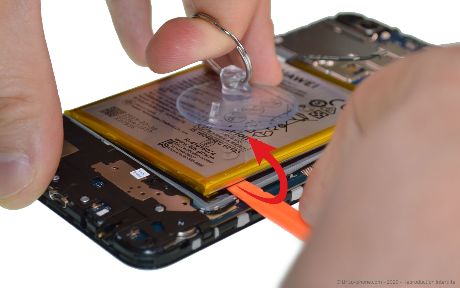 Changement de batterie sur Y7 2018 photo 1