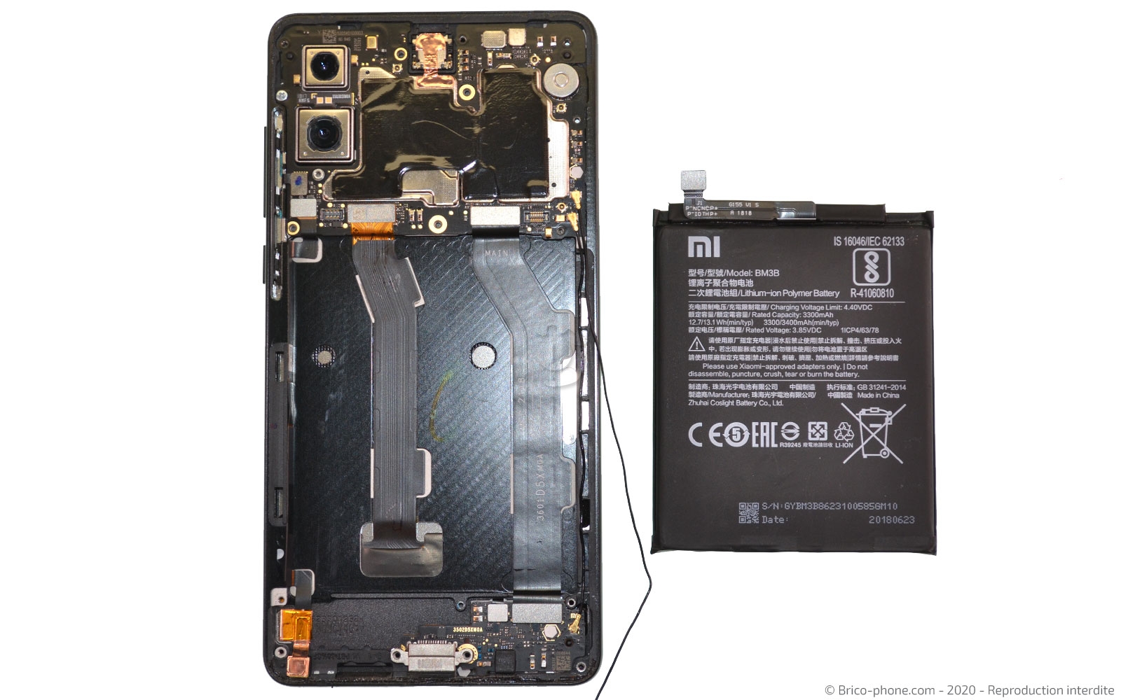 Démontage complet sur Mi Mix 2S photo 4