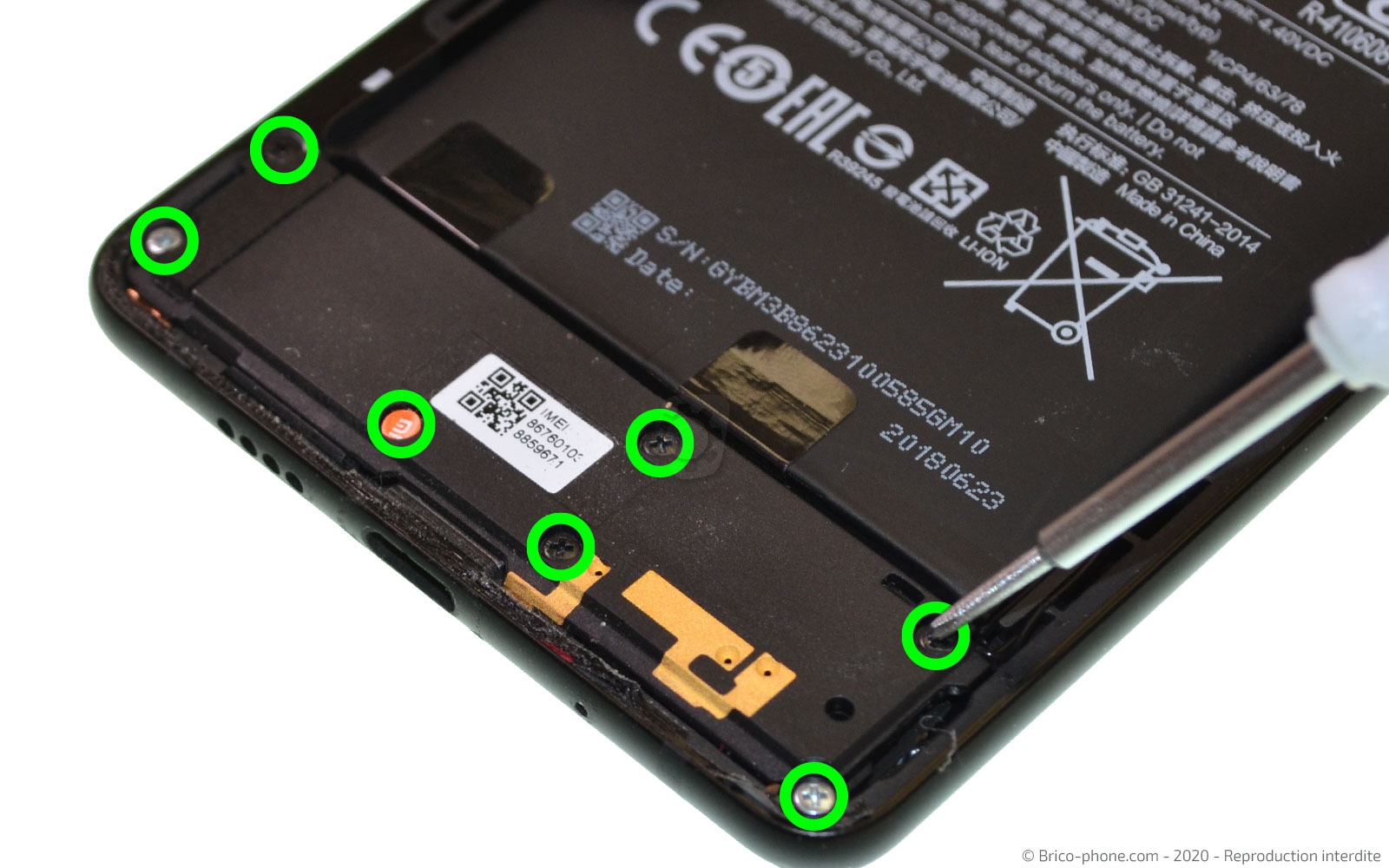 Changement de batterie sur Mi Mix 2S photo 1