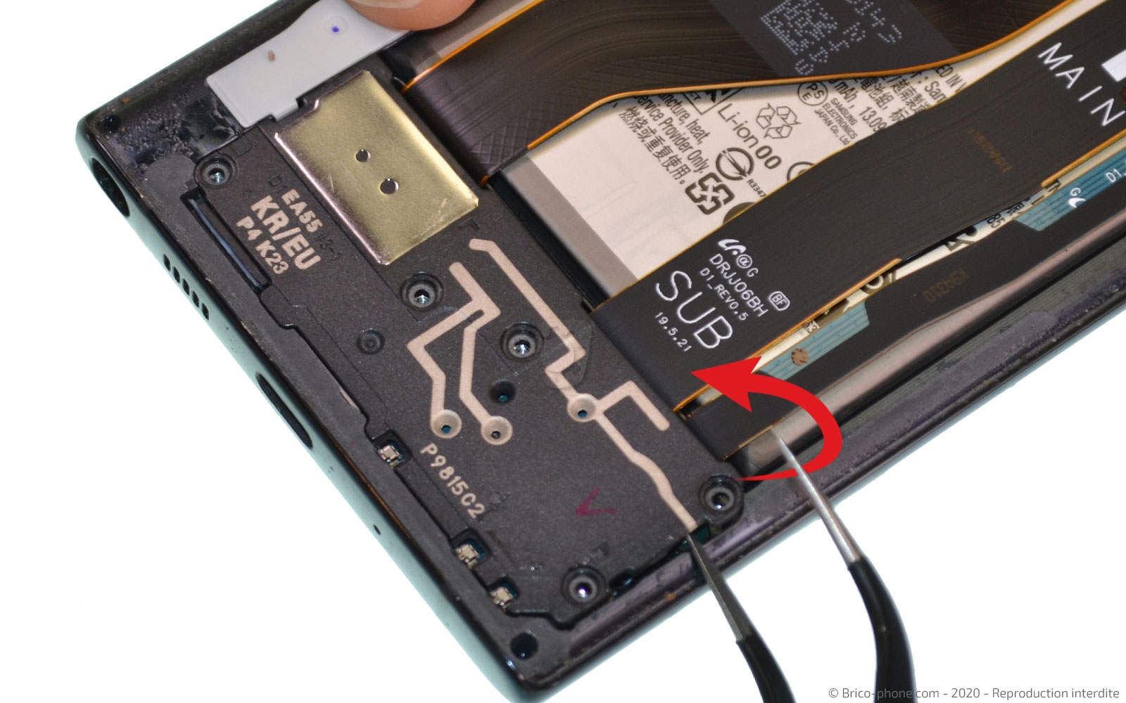Changement du connecteur de charge sur Galaxy Note 10 photo 2