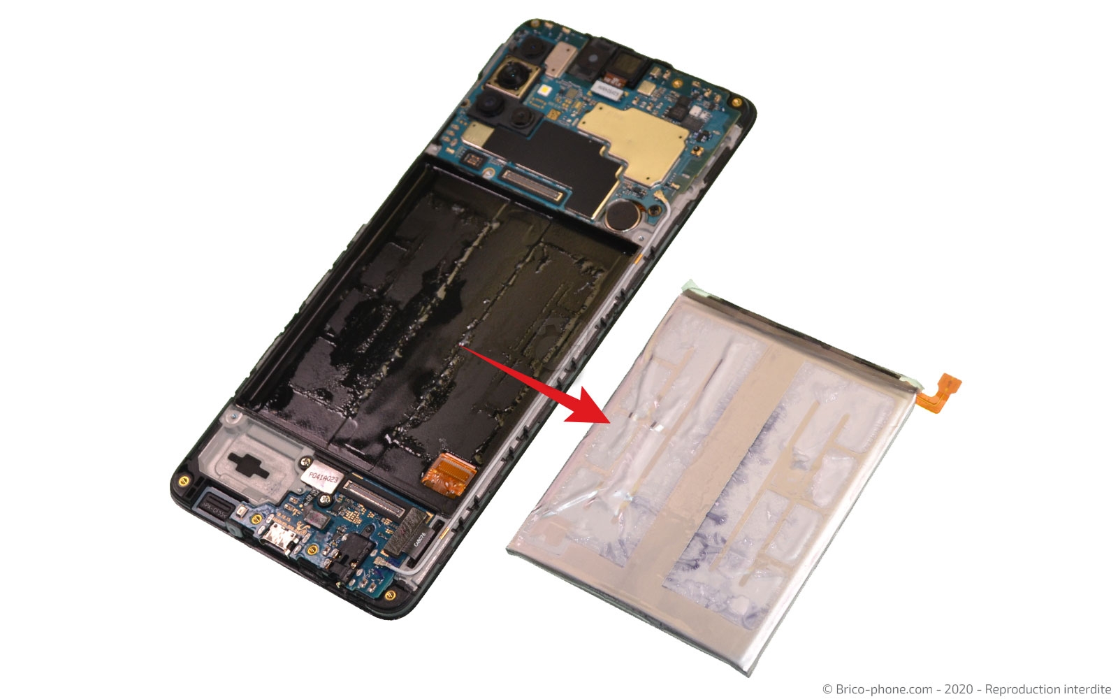 Démontage complet sur Galaxy A51 photo 2