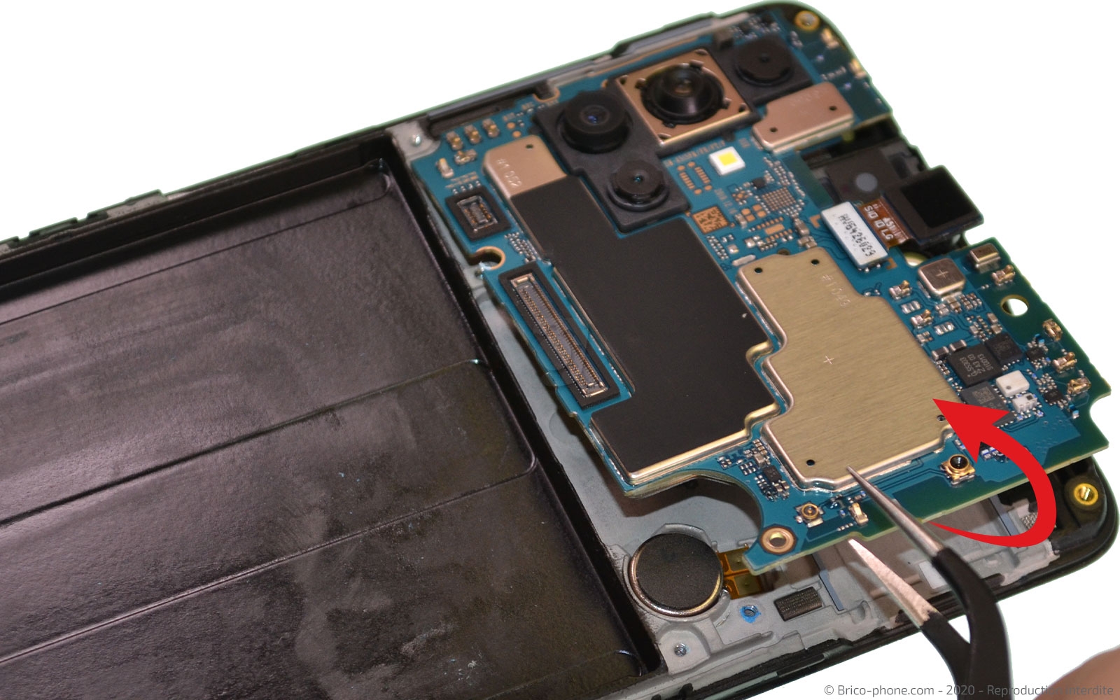 Changement du bloc écran  sur Galaxy A51 photo 4