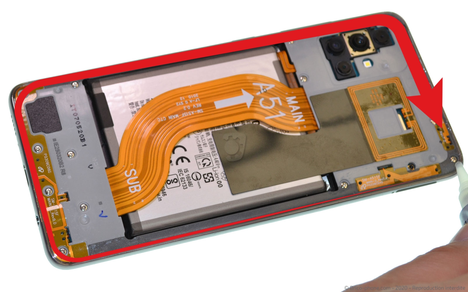 Changement du connecteur de charge sur Galaxy A51 photo 1