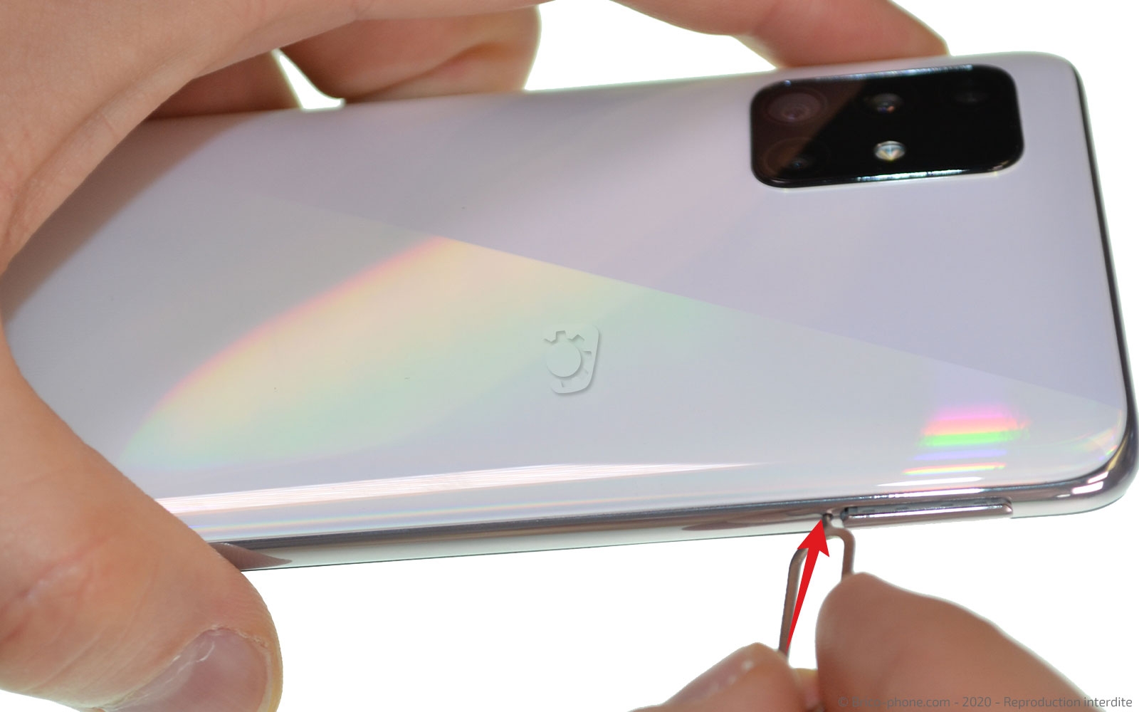 Changement de la vitre arrière sur Galaxy A51 photo 1