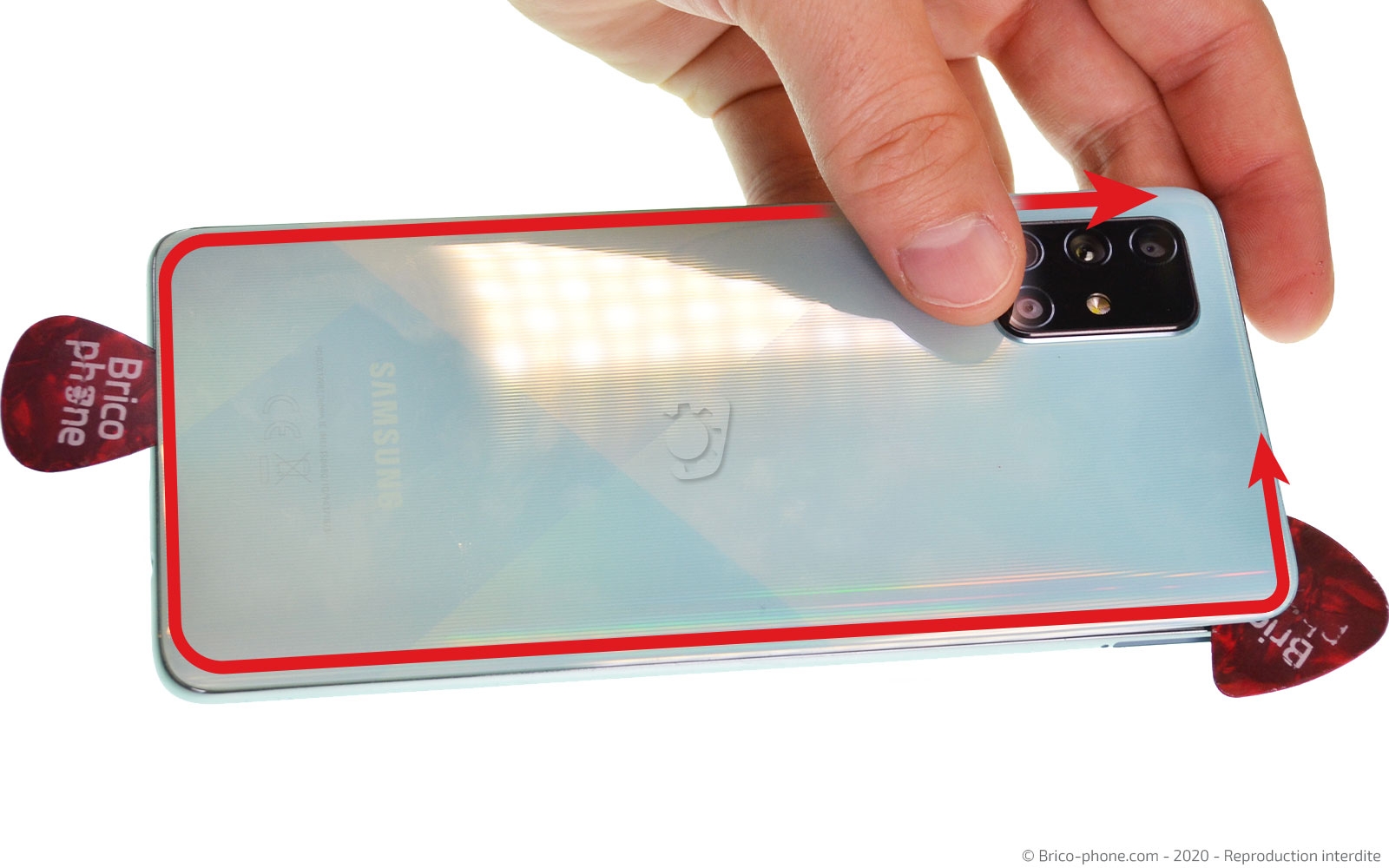 Démontage complet sur Galaxy A71 photo 2