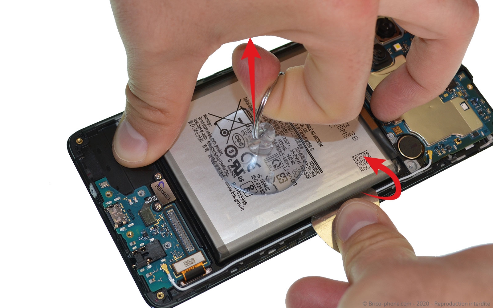 Démontage complet sur Galaxy A71 photo 1