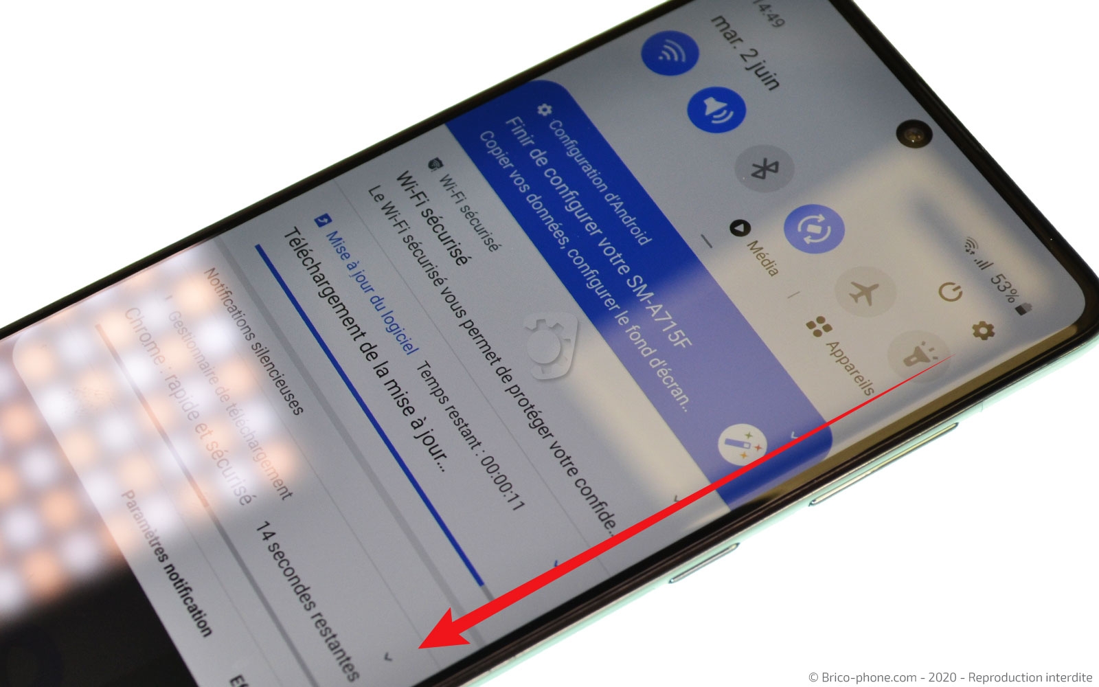 Changement du bloc écran sur Galaxy A71 photo 3