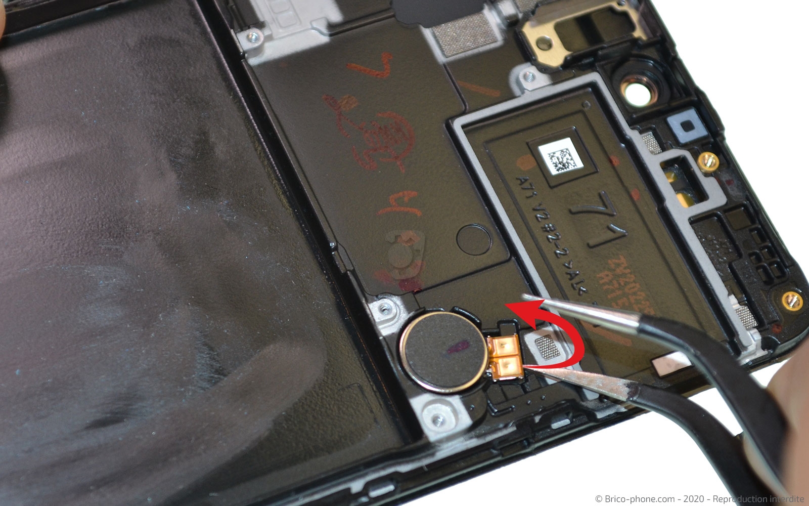 Changement du bloc écran sur Galaxy A71 photo 2