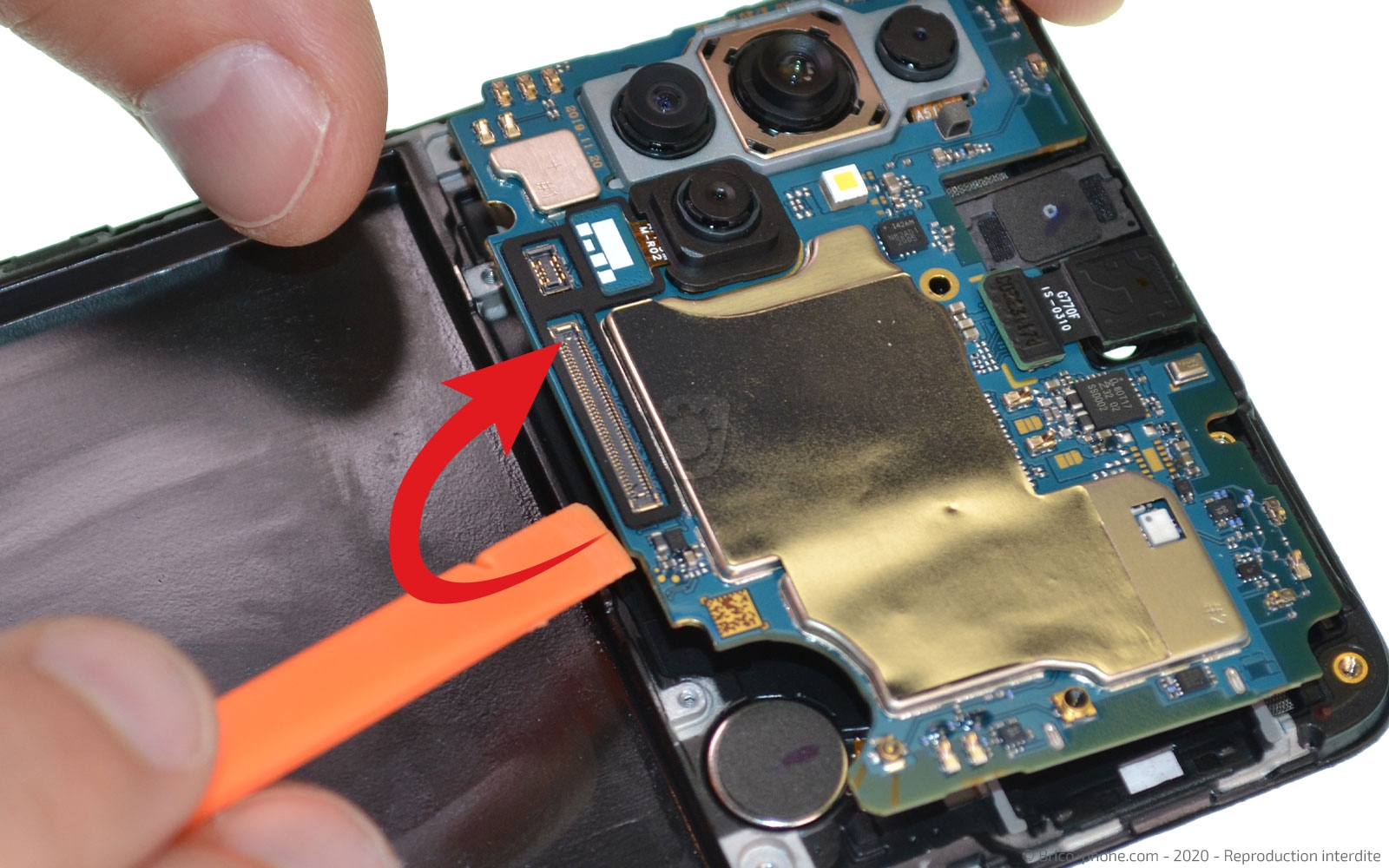 Changement du bloc écran sur Galaxy A71 photo 3