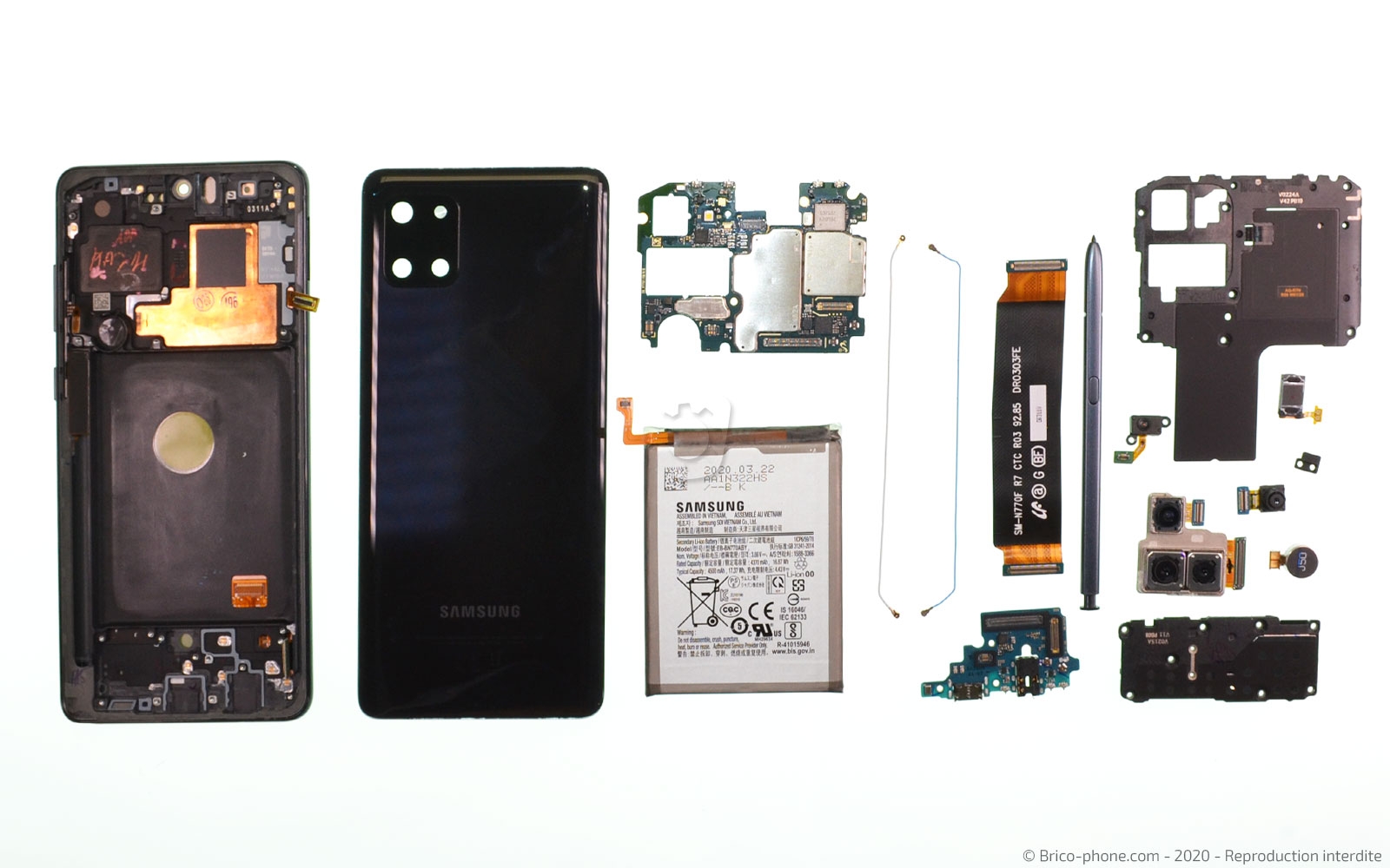 Démontage complet sur Galaxy Note 10 Lite photo 1